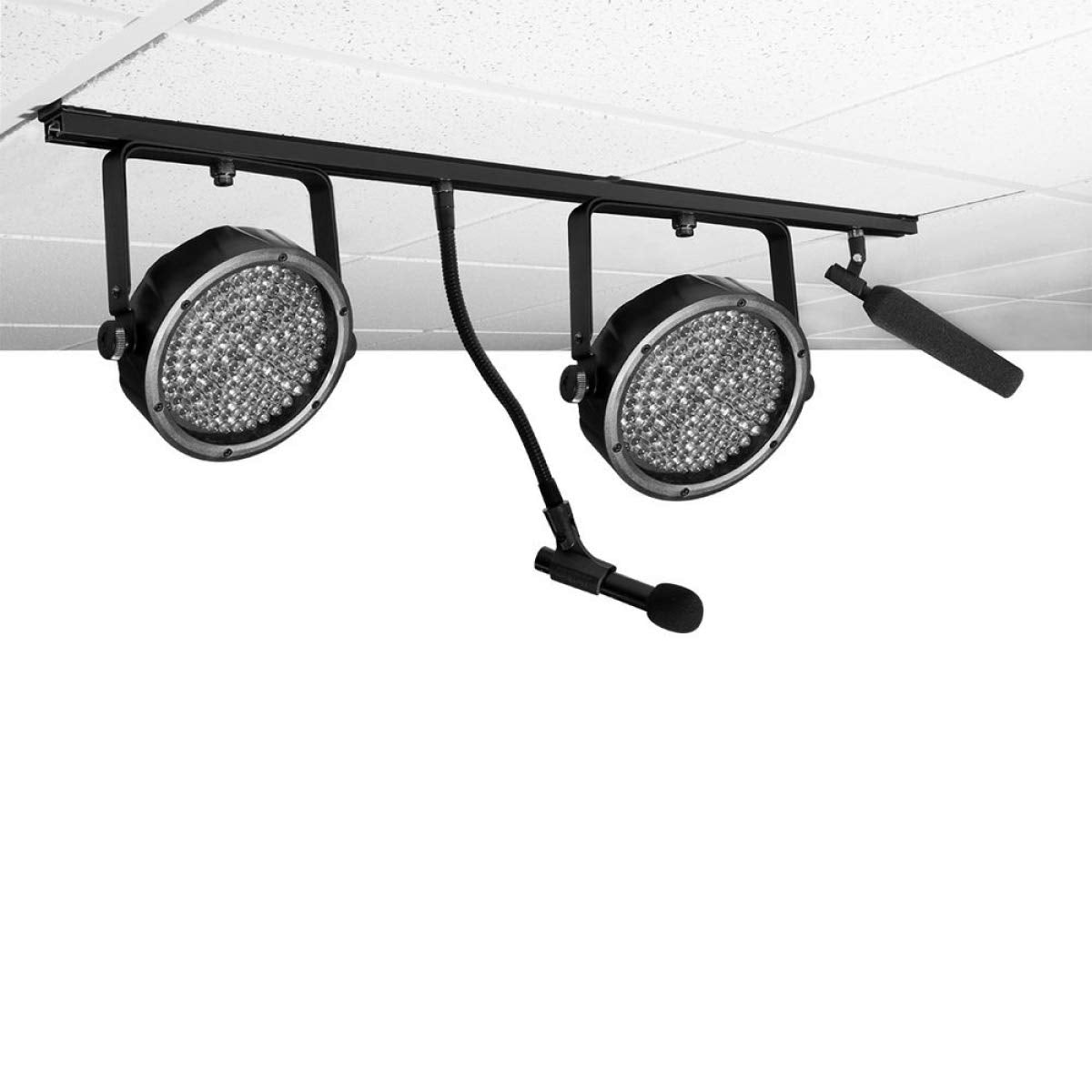 Onstage My900 Black Ceiling Bar For Microphones And Lights - Durable Wood Construction