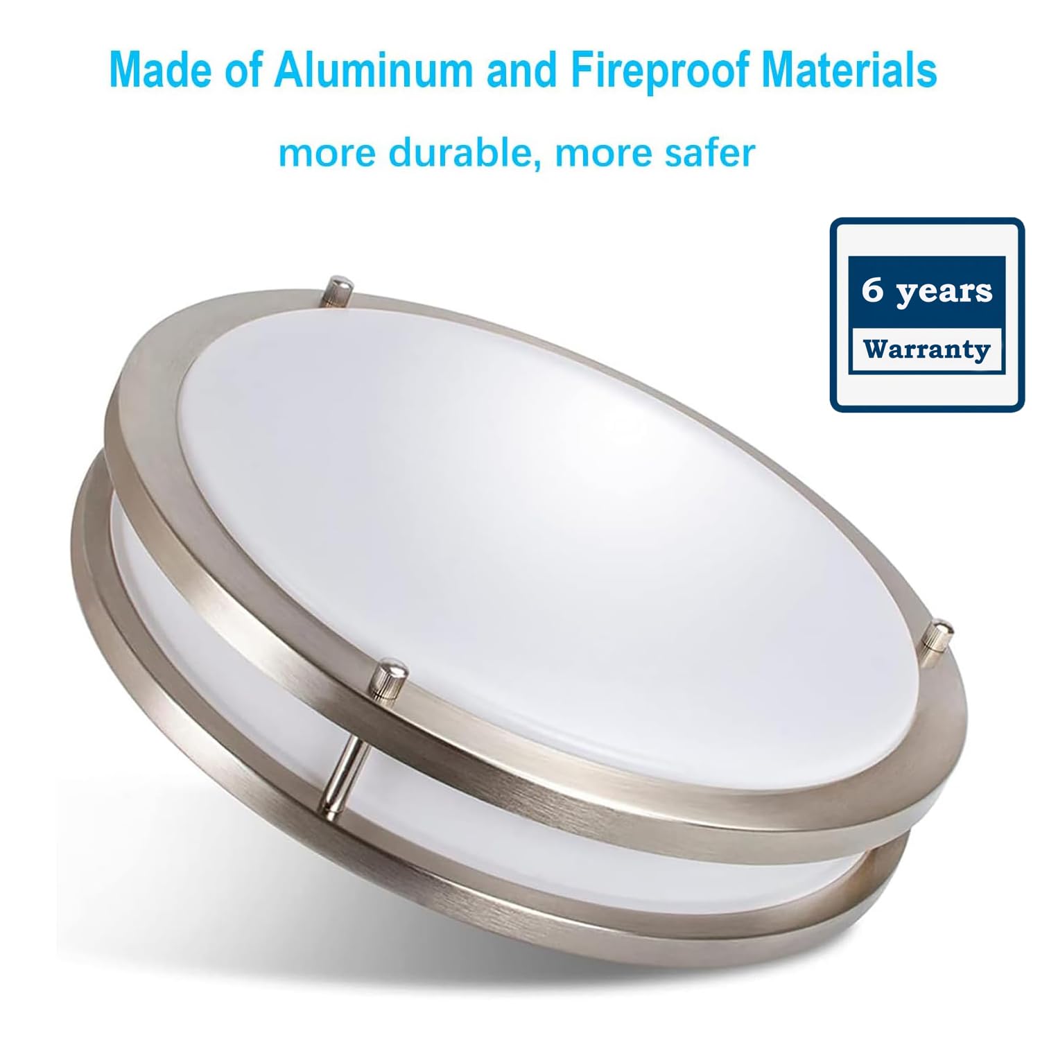 Drosbey 36W Dimmable Led Ceiling Light, 12&quot; Flush Mount, 4000 Lumens, 500