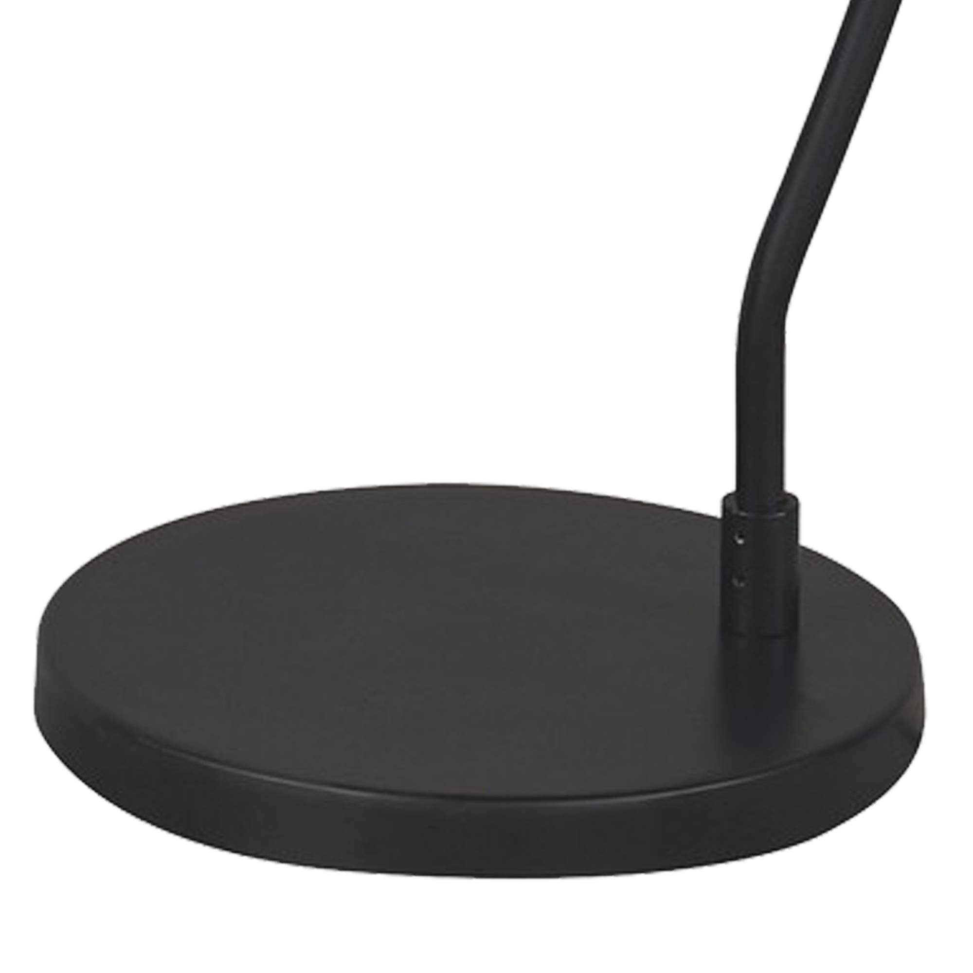Metal Frame Floor Lamp with Adjustable Shade, Black