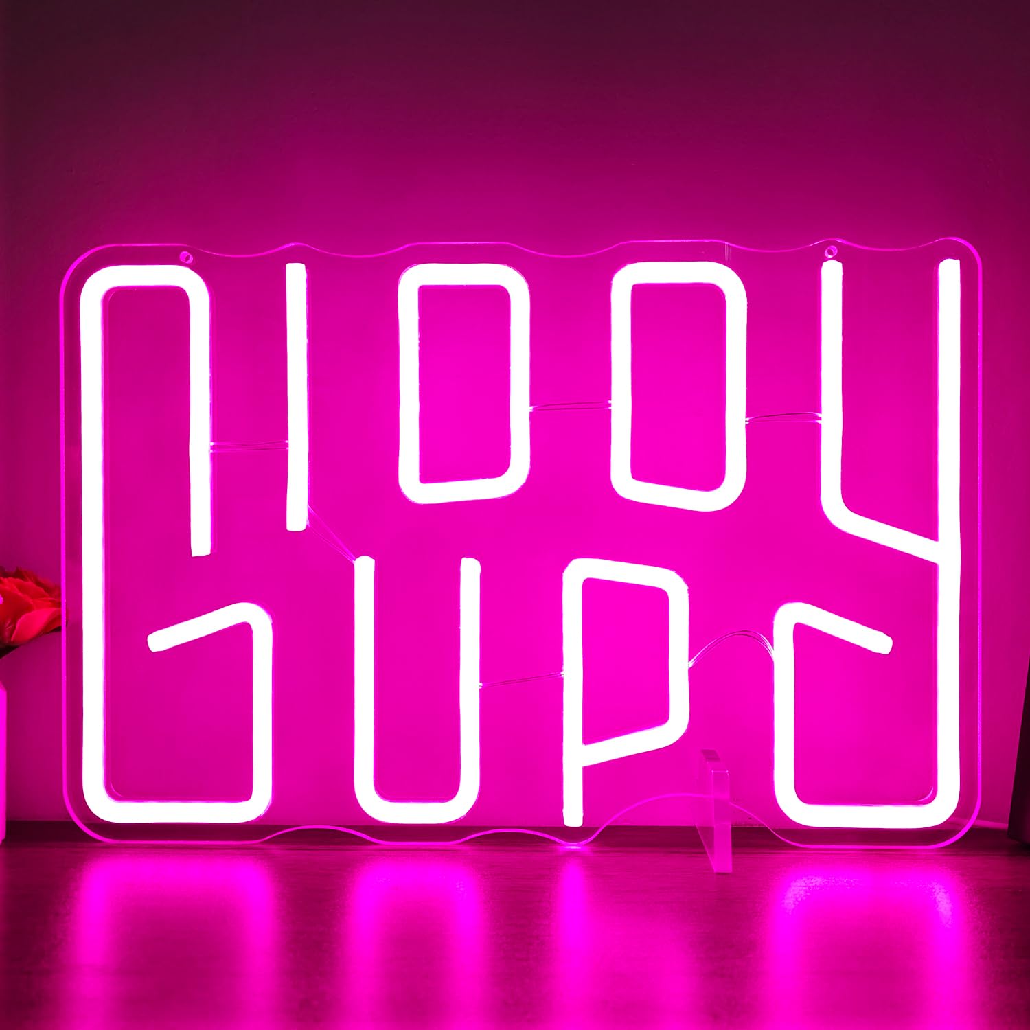 Giddy Up Neon Sign Dimmable Led Neon Sign Cowboy Neon Sign for Wall Decor Bedroom Office Neon Light Sign Light Up Signs Living R