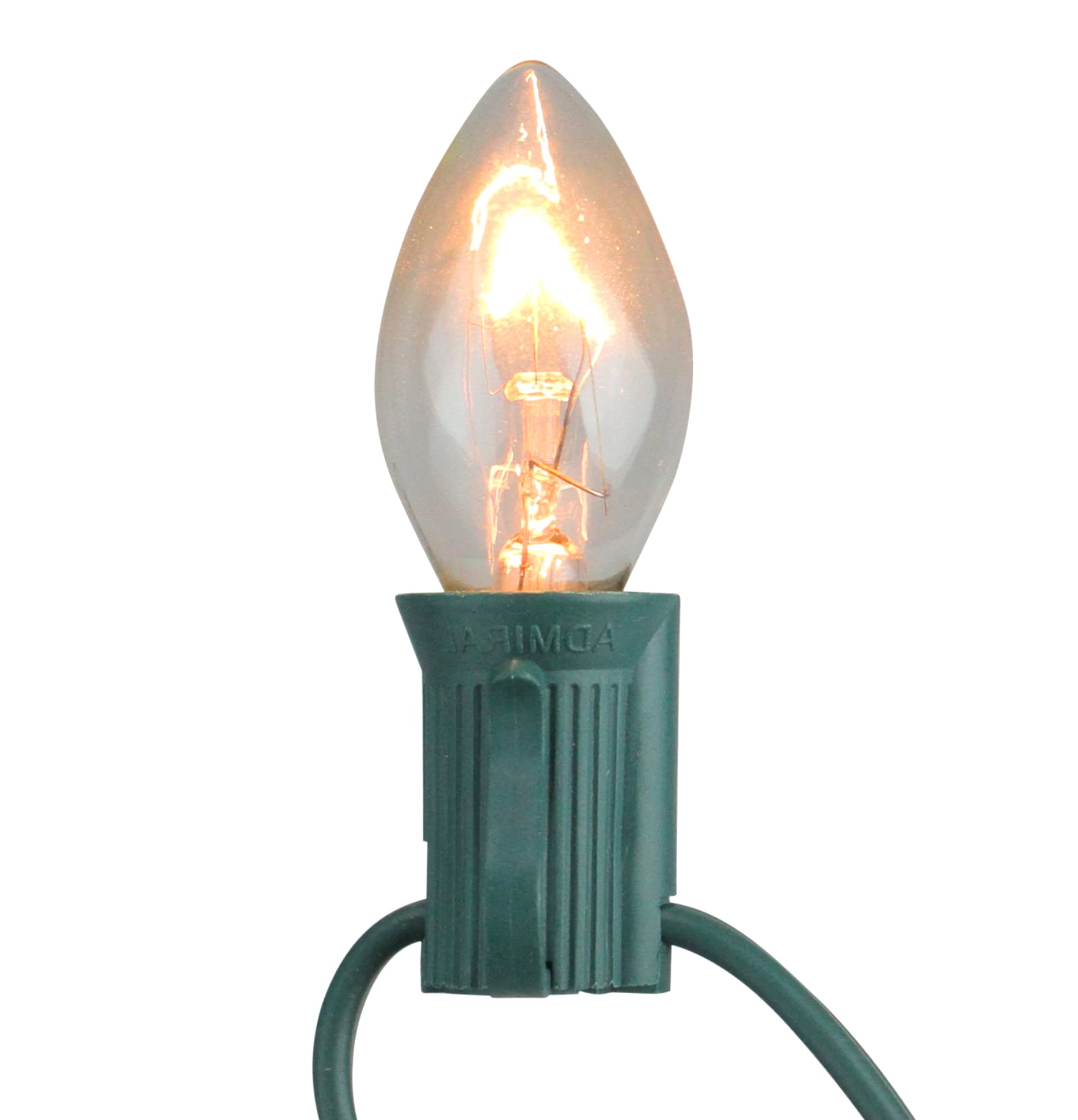 Iconikal 5-Watt C7 Night Light Candelabra Bulbs, Clear, 24-Count For Lamps Nightlights Lanterns String Lights