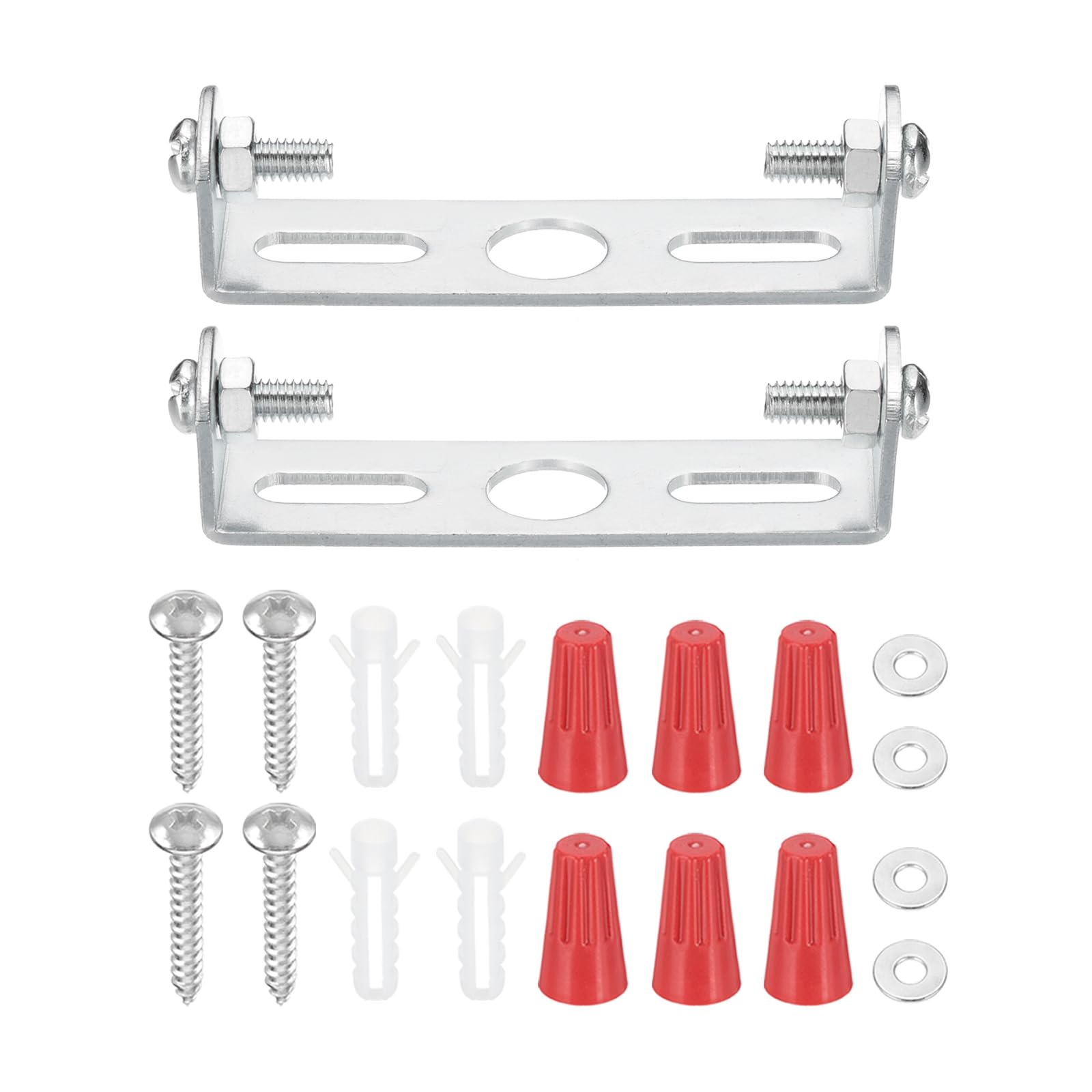 Patikil 60Mm (2.4'') Universal Light Fixture Mounting Bracket Kit, 2 Set Light Crossbar Ceiling Light Plate With Screw For Wall 