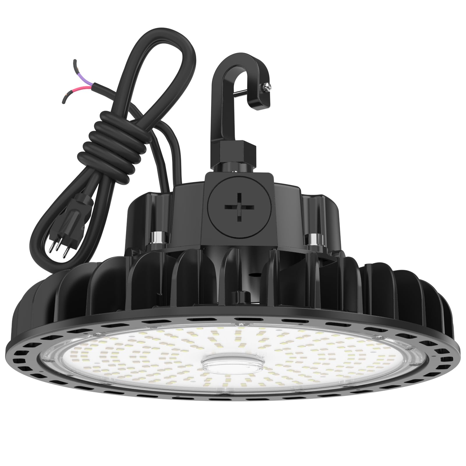 Hyperlite 100W Led High Bay Light - 14,000Lm, Dimmable, 5000K, Aluminum, Ul Listed, Plug & Play, Ideal For Warehouse &
