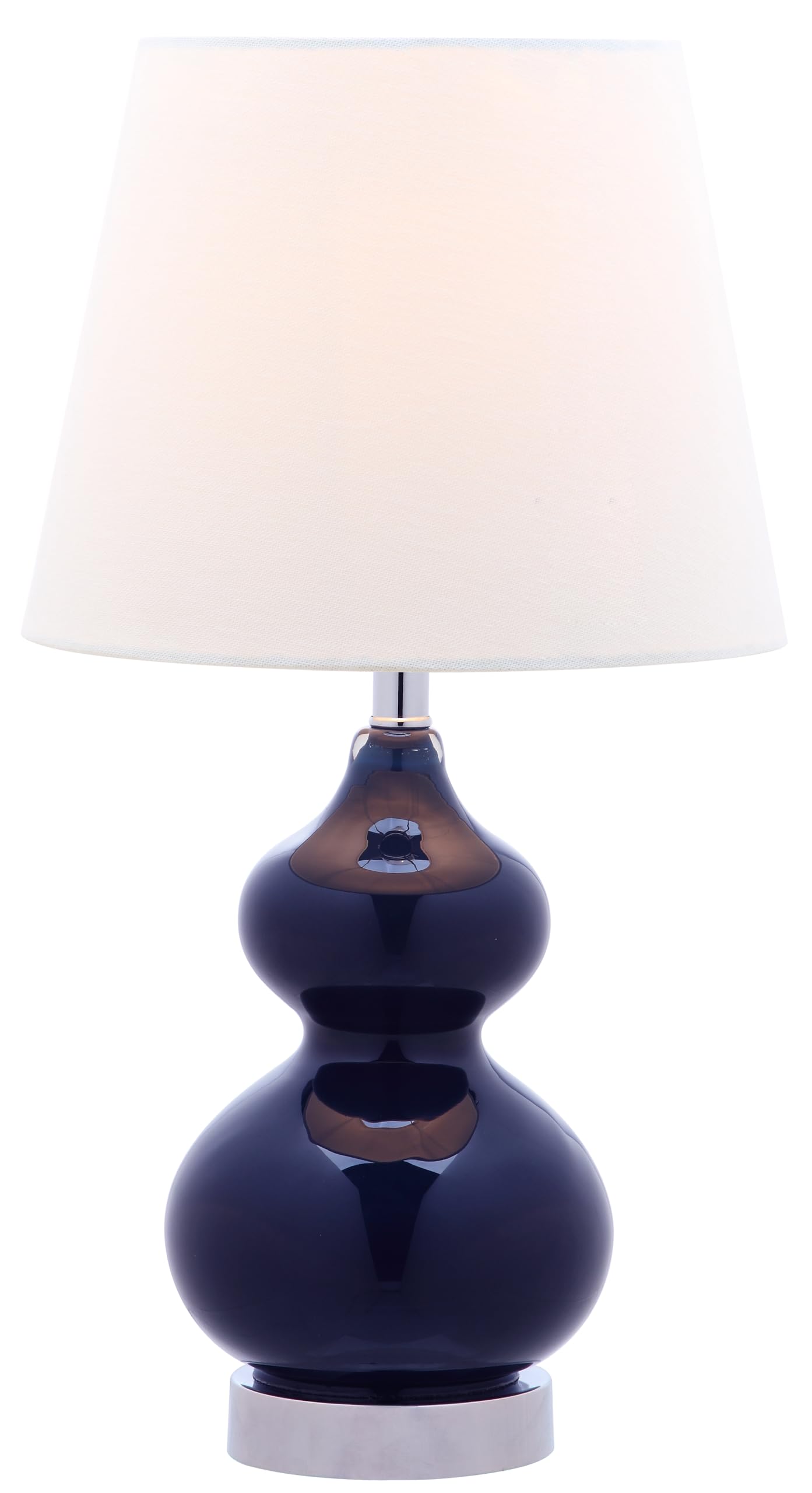 Safavieh Kids Lighting Collection Eva Navy Double Gourd 19-inch Bedroom Living Room Home Office Desk Nightstand Table Lamp (LED 