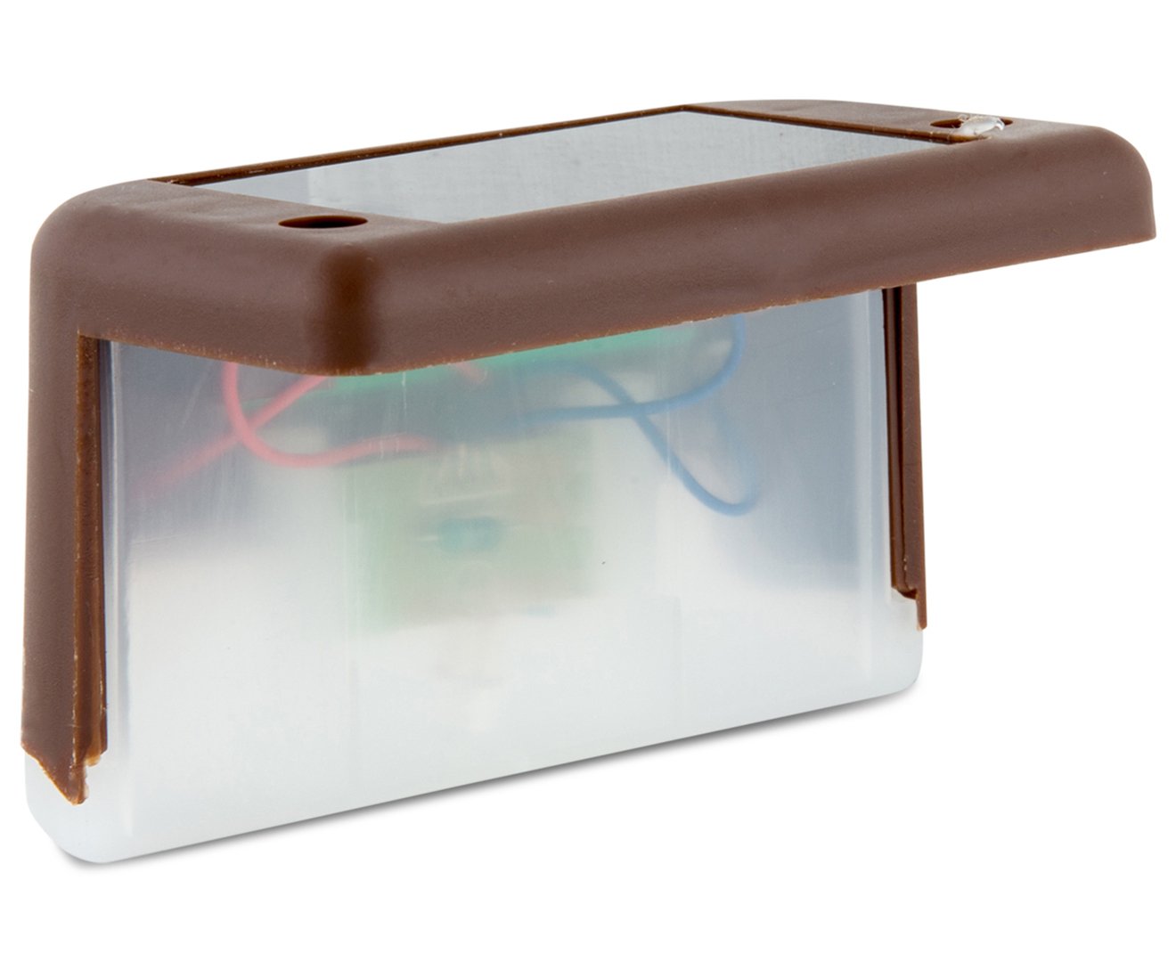IdeaWorks Solar Deck Lights JB7816, Small, Brown, Durable Plastic, Powered S/3 Set