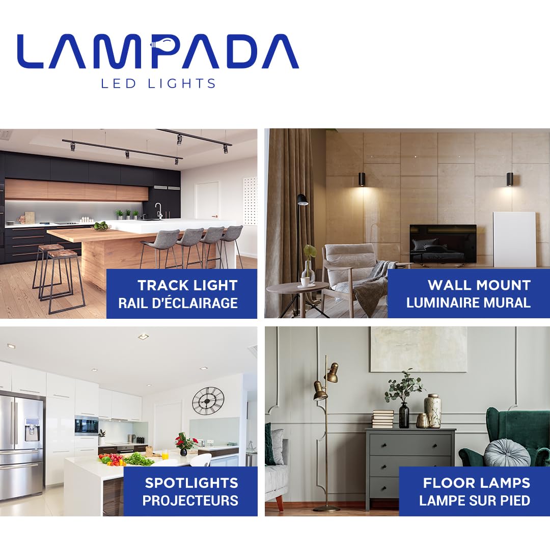 Lampada Par20 Led Dimmable Flood Light Bulb, 500 Lumens, 5000K Bright White, Pack Of