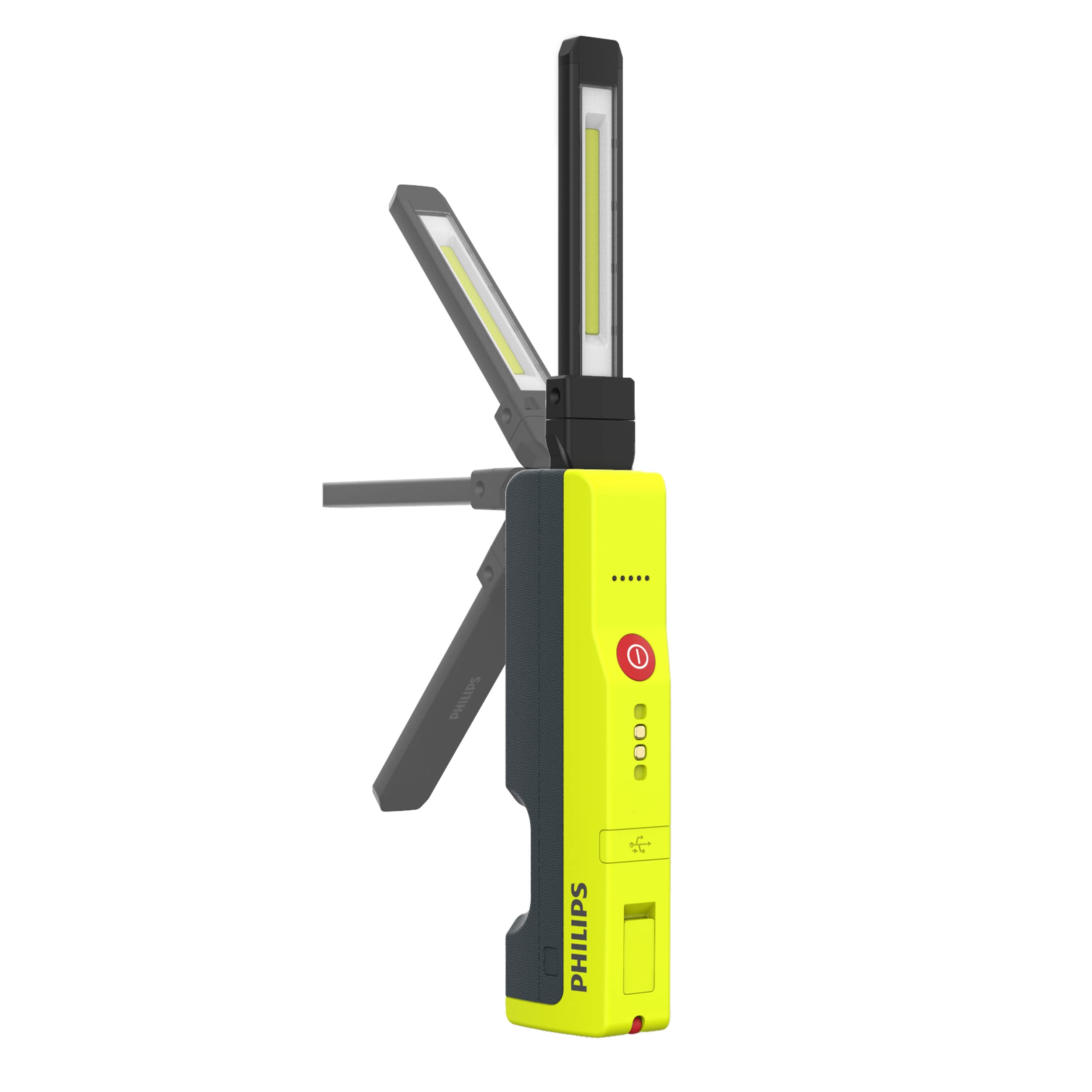 Philips Automotive Lighting Xperion 6000 Slim Rechargeable Led Work Light, 500 Lumen Professional Handheld Flashlight With Magnetic Base And Hanger Hook For Mechanics, Construction