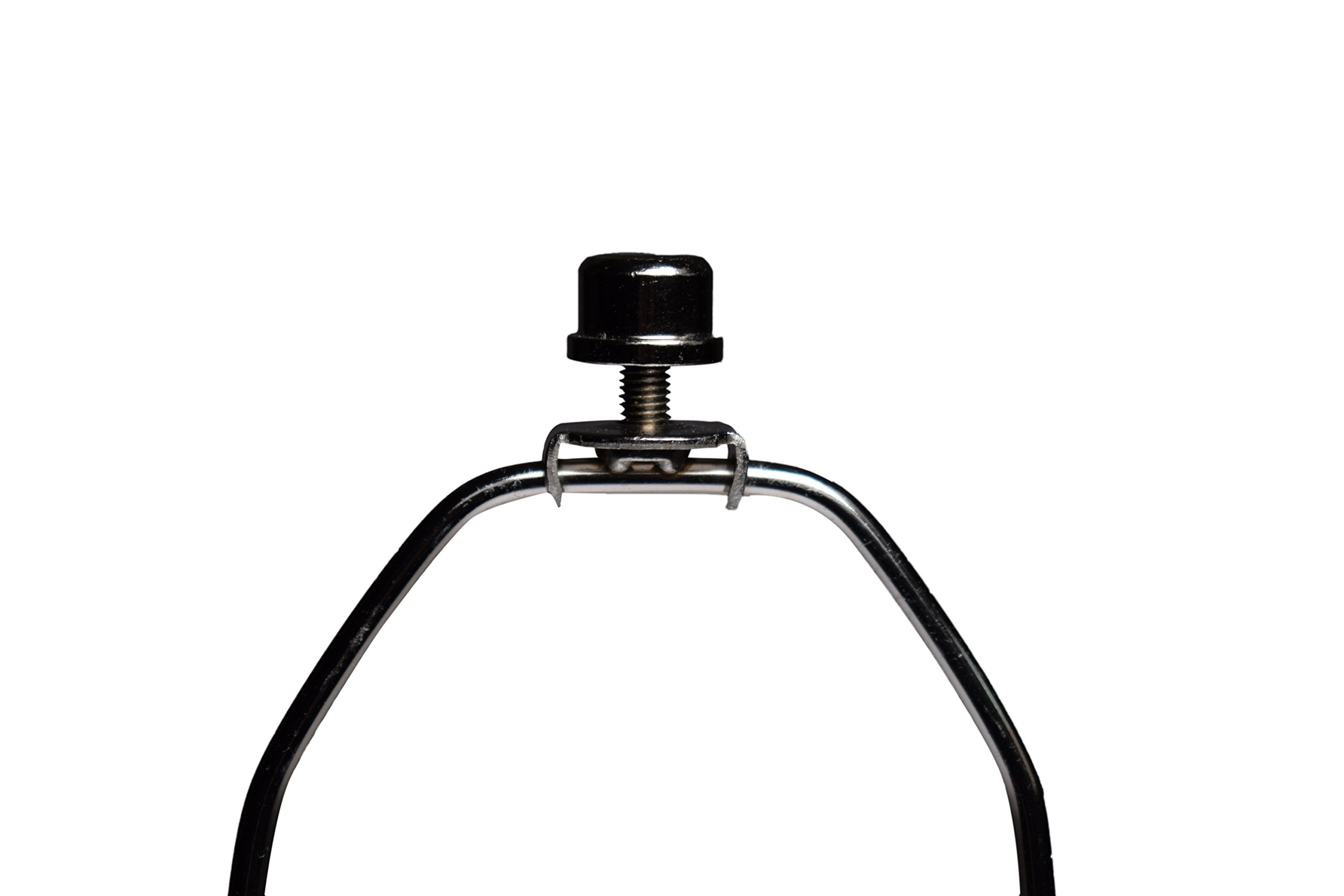 I Like That Lamp Complete Set - 12in Harp, Nickel, 2 Pack, Includes Harp, Saddle Holder Base, and Finial