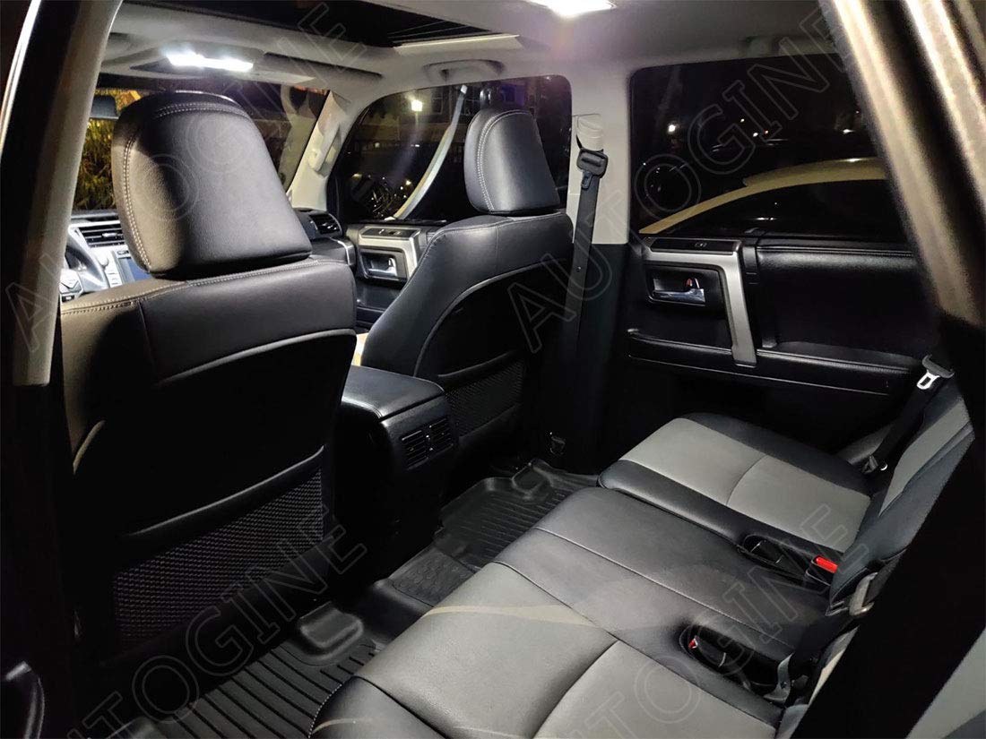 Autogine Super Bright 6000K White Led Interior Light Kit Package For 2016 2017 2018 2019 2020 2021 2022 Toyota Tacoma + Install Tool