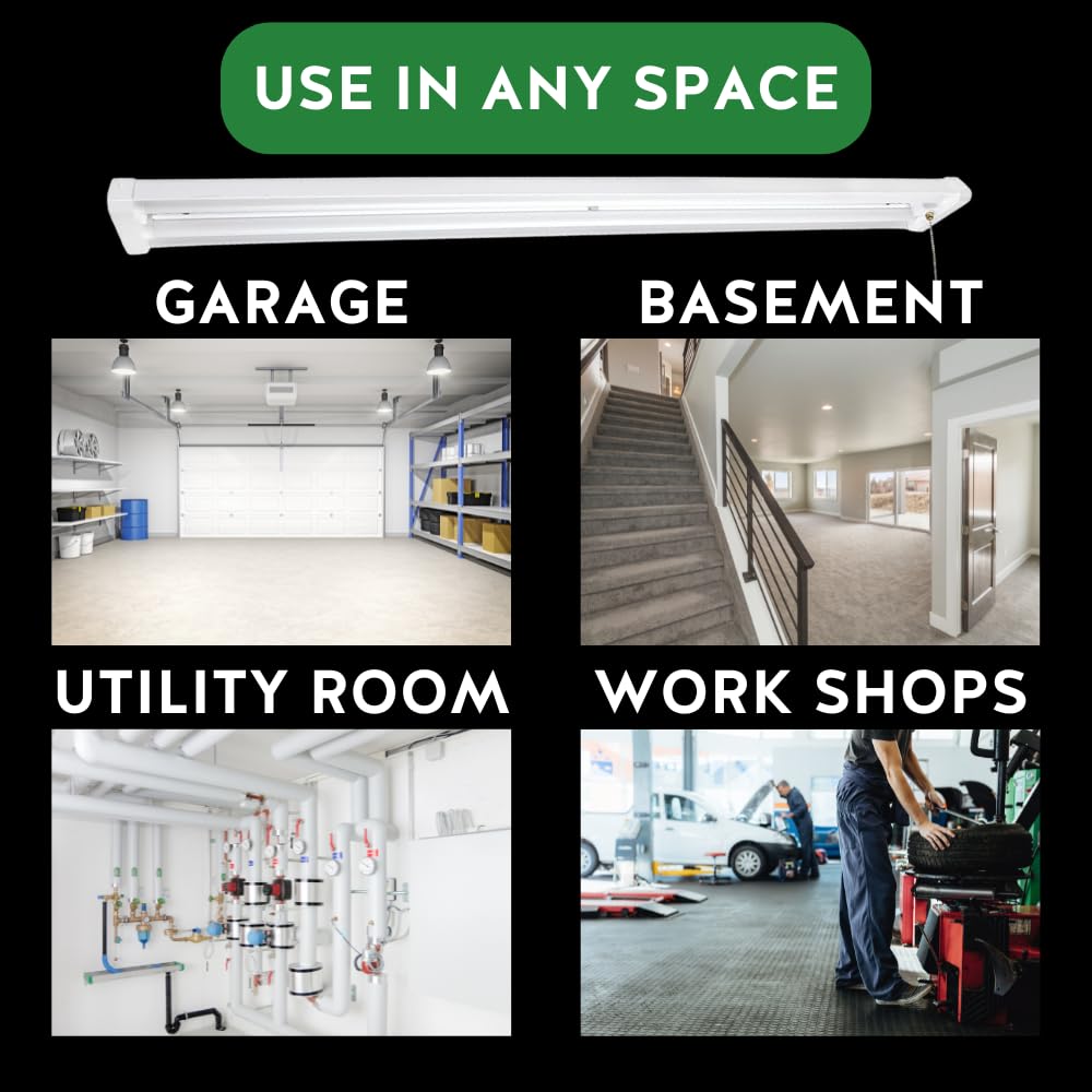 Maxlite Shop Light 48'' 42W 120V 5000K, White (Sl2-48421-50) 2 Tube