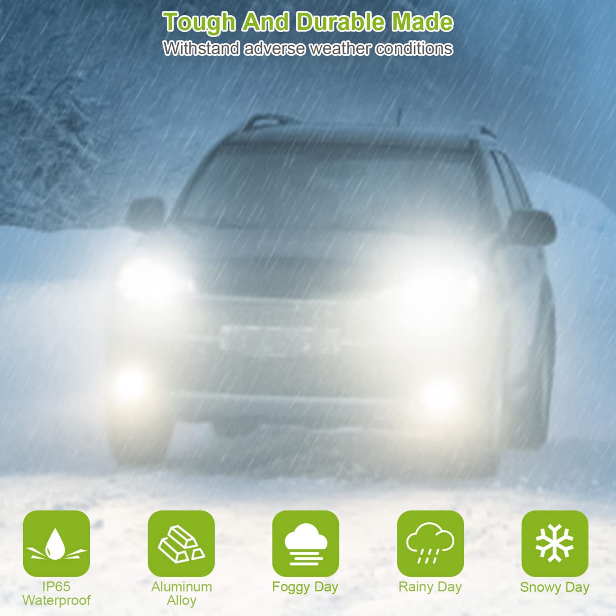 Imountek 100W Led Driving Bulbs - High Brightness, Durable Abs Material, Energy Efficient