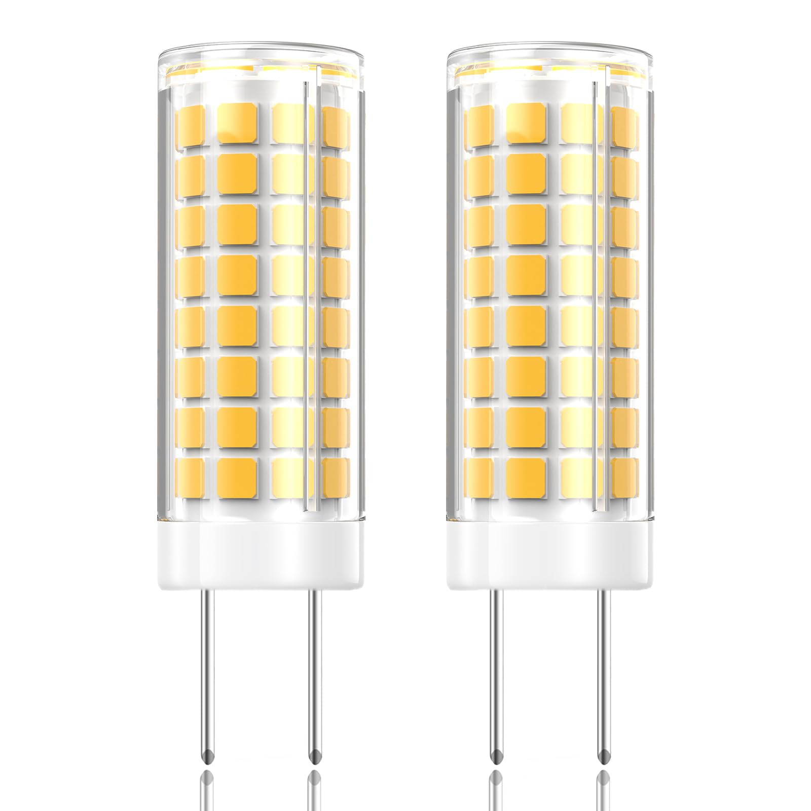 Vyaomli 2 Pack - G8 Led Light Bulbs Dimmable 7W Equivalent To G8 Halogen Bulb 75W-80W 730Lm, Gy8.6 /G8 Bi-Pin Base Light Bulb Ac