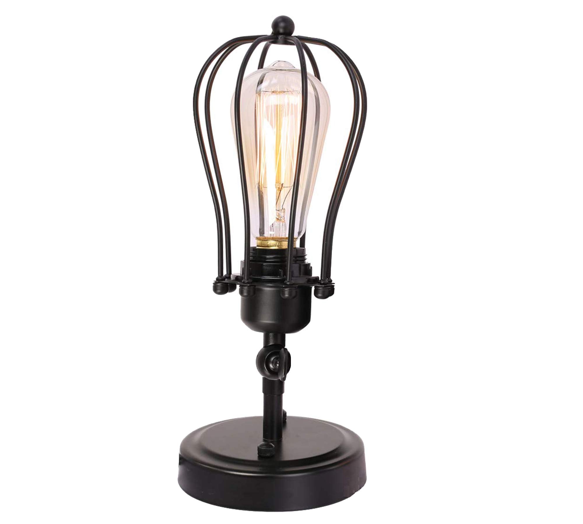 BRIGHTESS Wire Cage Pendant Fixture Set of 2, Black Industrial Vintage, Hardwired, Model 781520672327