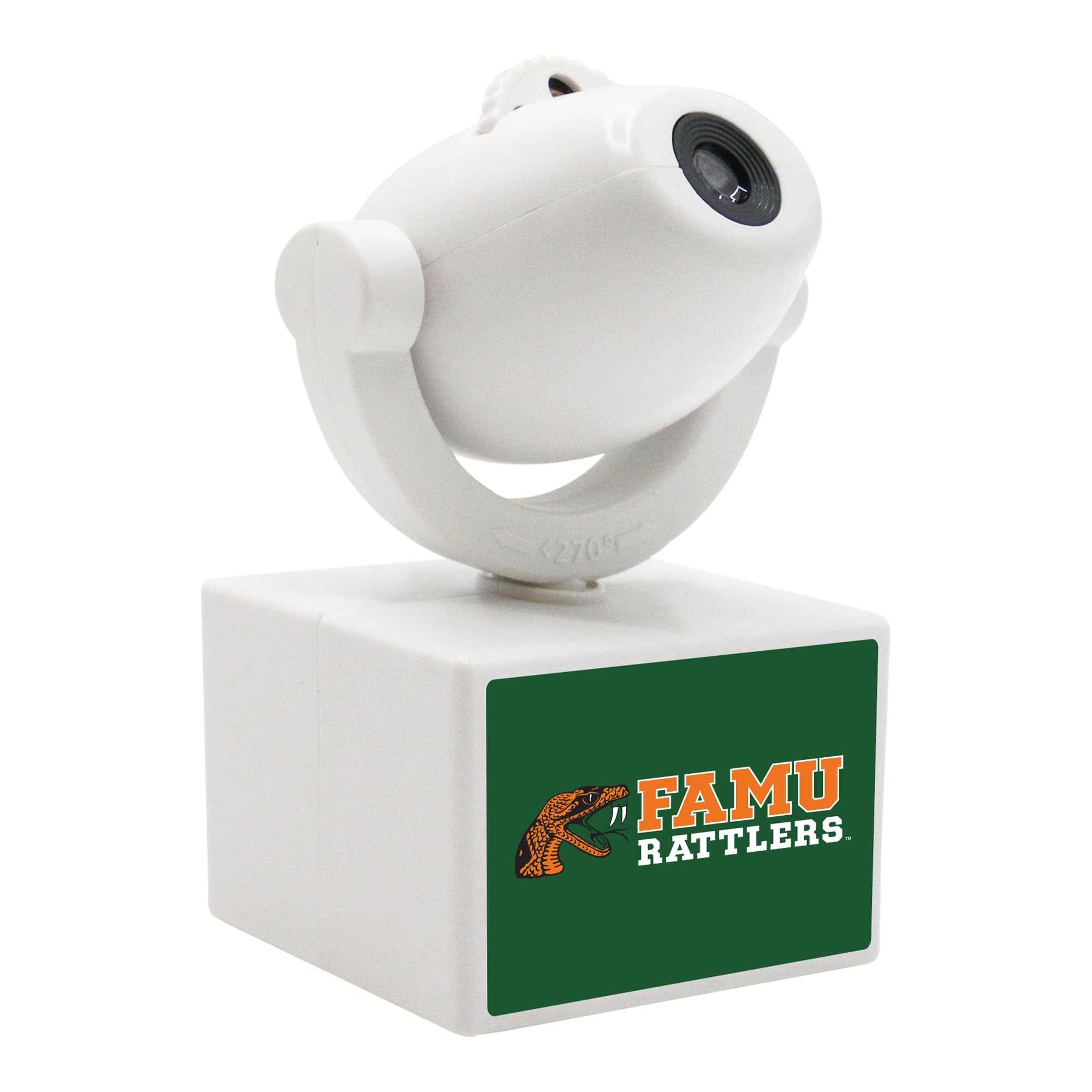 Sporticulture NCAA American Football Oklahoma Sooners - Adjustable Led Mini Spotlight Projector with 6 Team Logo Designs - Portable & Rechargeable Spotlight - Battery-Operated - 4.375” x 3.125”