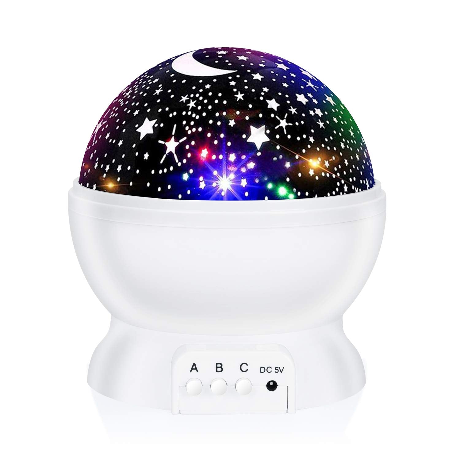 Rictly Night Light For Kids, Kids Night Light, Star Night Light, Nebula Star Projector 360 Degree Rotation - 4 Led Bulbs 12 Ligh