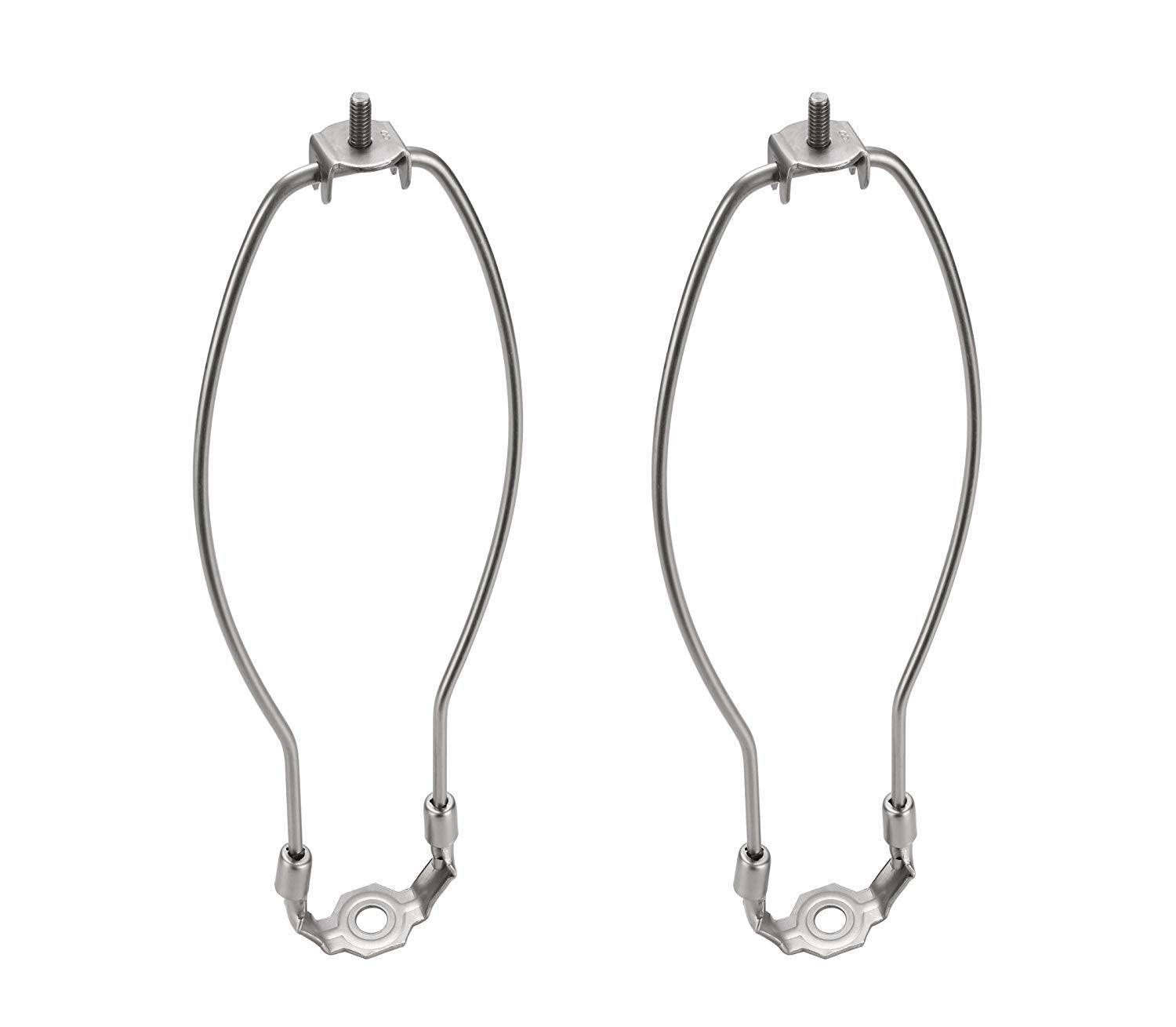 Aspen Creative 20008-22, 11 Lamp Harp with Saddle in Satin Nickel Finish, 2 Pack