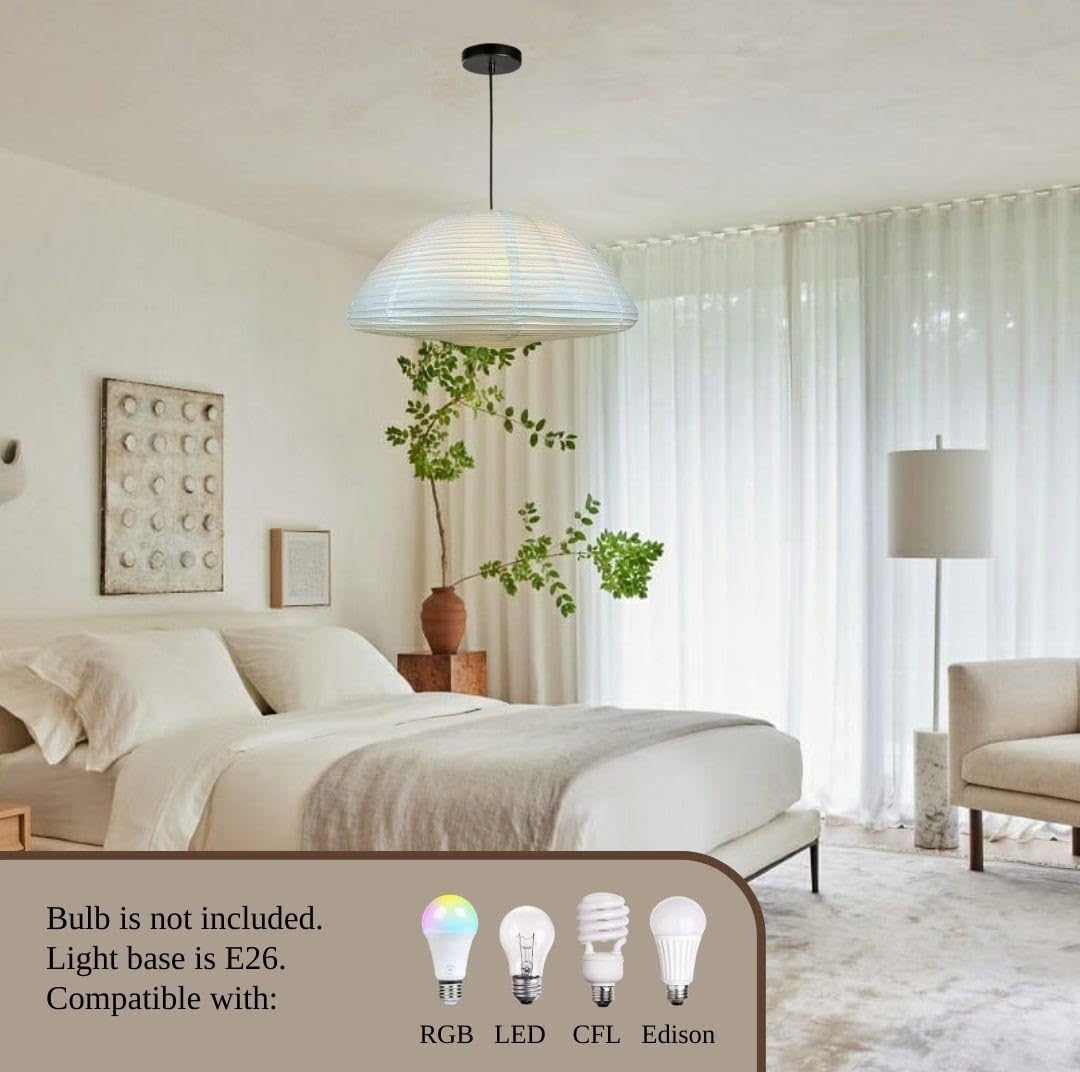 Nogy Rice Paper Lantern Lamp  Paper Lantern With Light - Ambient Lighting With Rice Paper Lamp Shade, Perfect For Home Decor, Ea