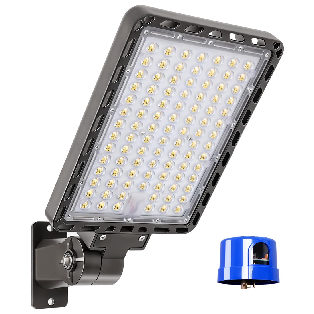 Ledmo 240W Led Parking Lot Light Outdoor Dusk To Dawn Parking Lot Lighting With Adjustable Arm Mount 37000Lm Ip65 Led Street Commercial Area Lights For Yard Sport Barn Shop 5000K
