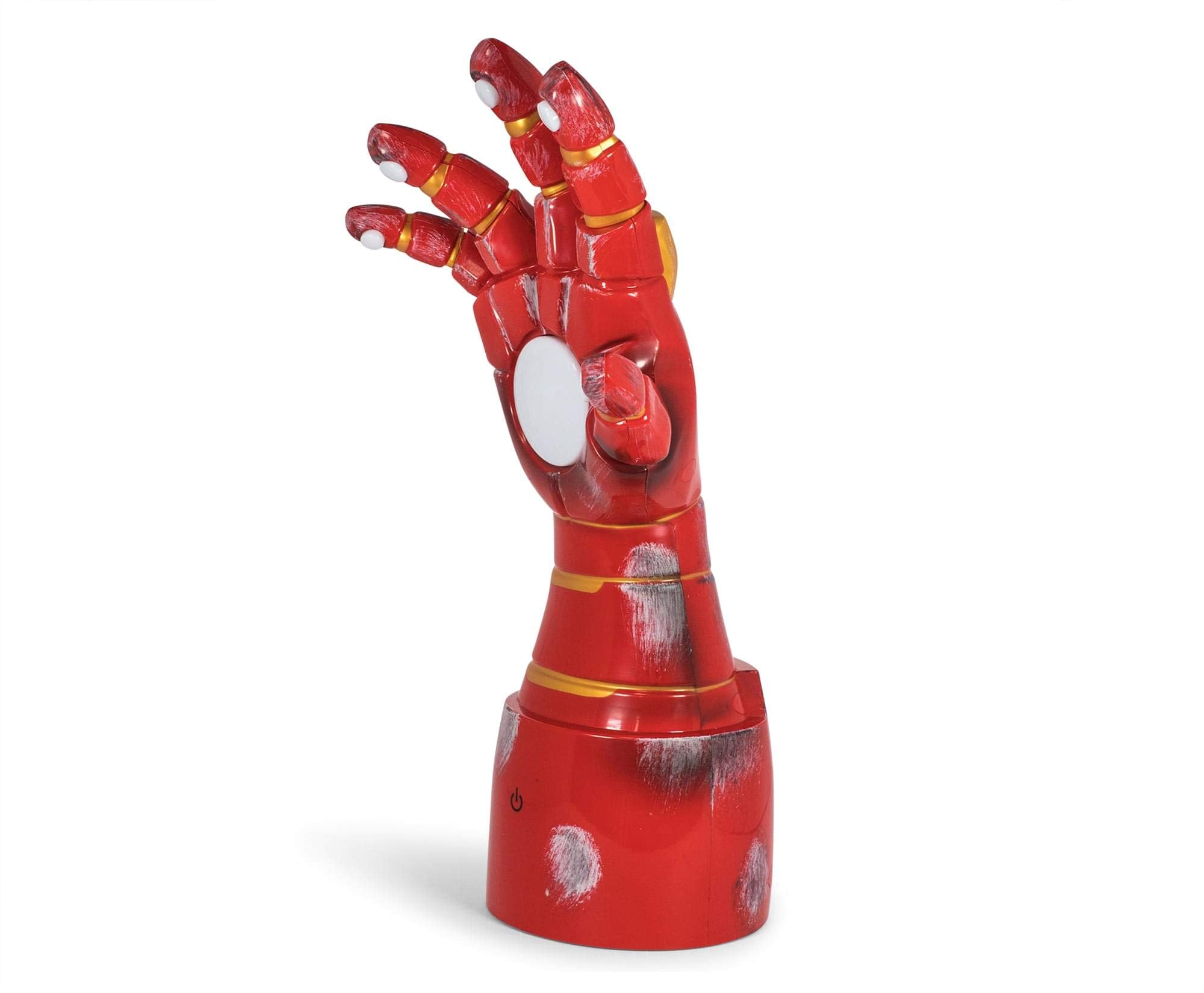 Ukonic Marvel Iron Man Gauntlet LED Desk Lamp | 14 Inches | Red | Model 14979 | Iron Material
