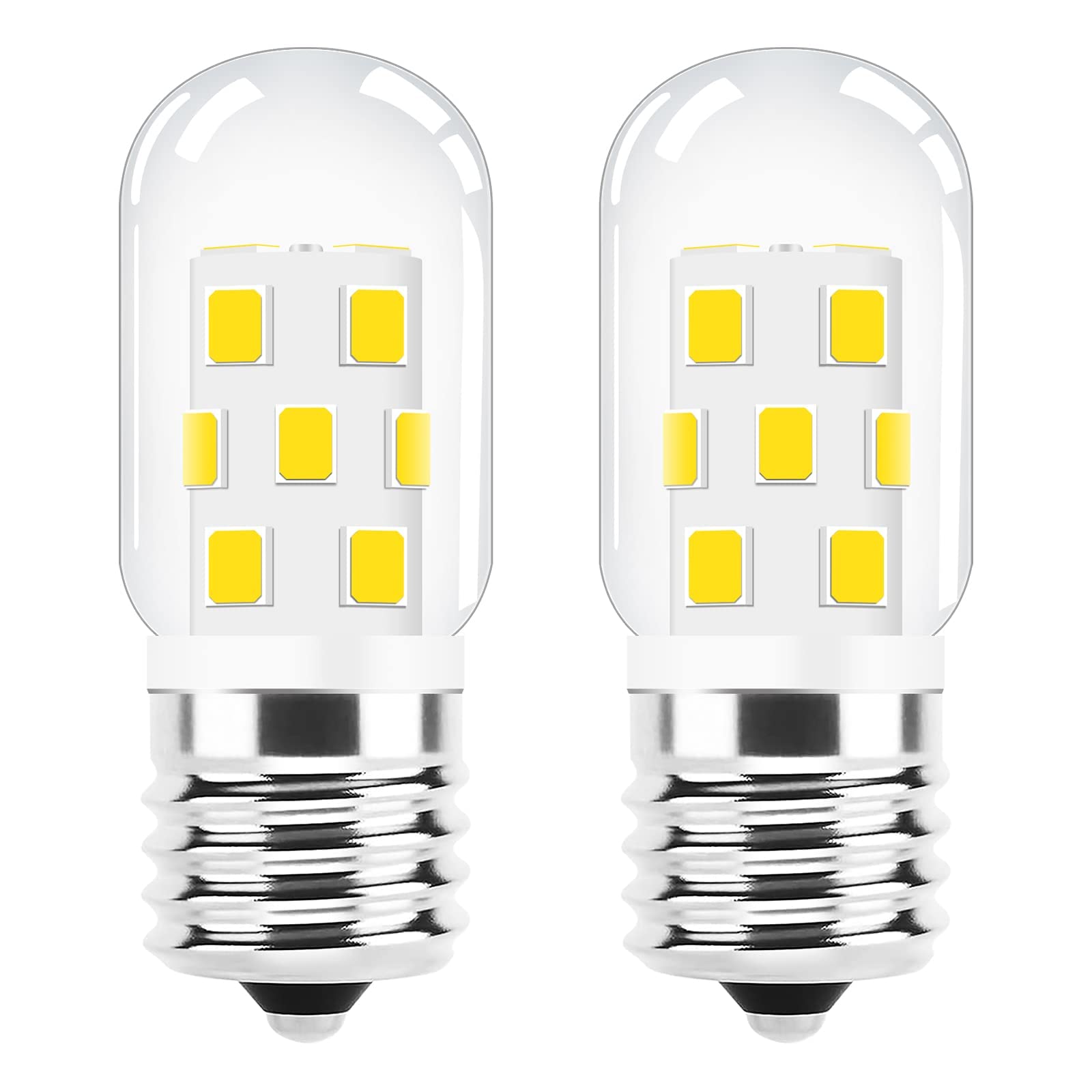 TAIYALOO LED Microwave Light Bulb E17 Dimmable 3W 380LM Warm White 3000K 2 Count