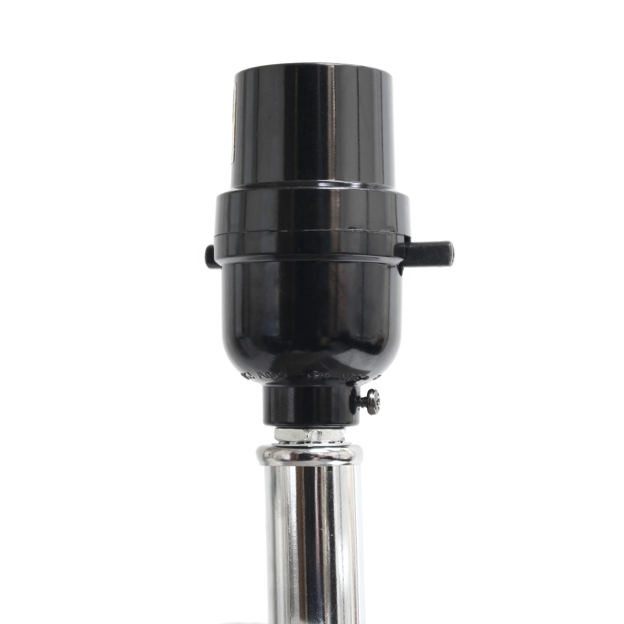 Elegant Designs LC2000-PNK-2PK 2 Pack Modern Leather Table Lamps with White Fabric Shades  Pink