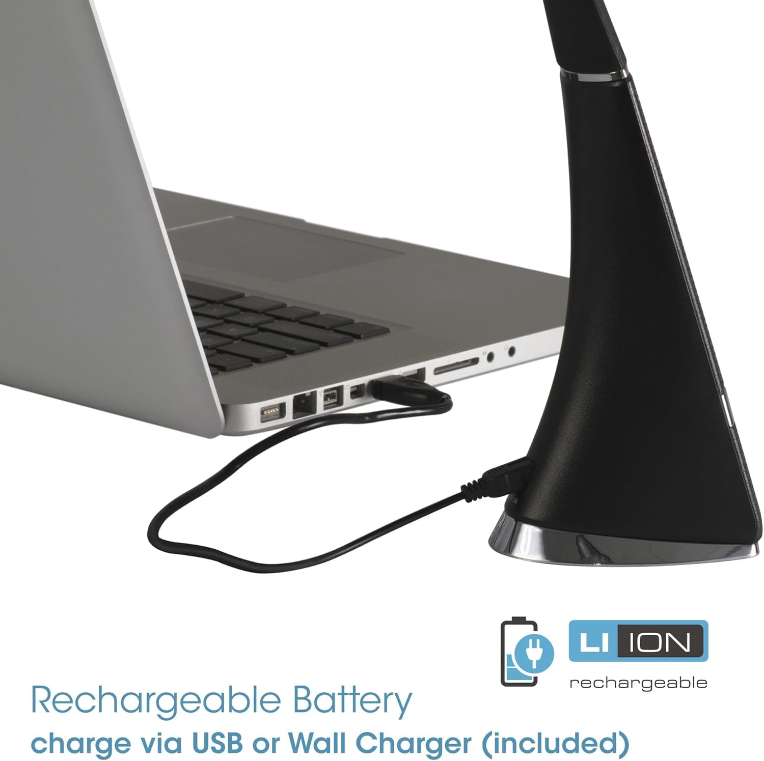Ottlite Recharge Led Desk Lamp With Clearsun Led Technology - Portable, Dimmable & Flexible Gooseneck - Travel-Friendly Task Lam