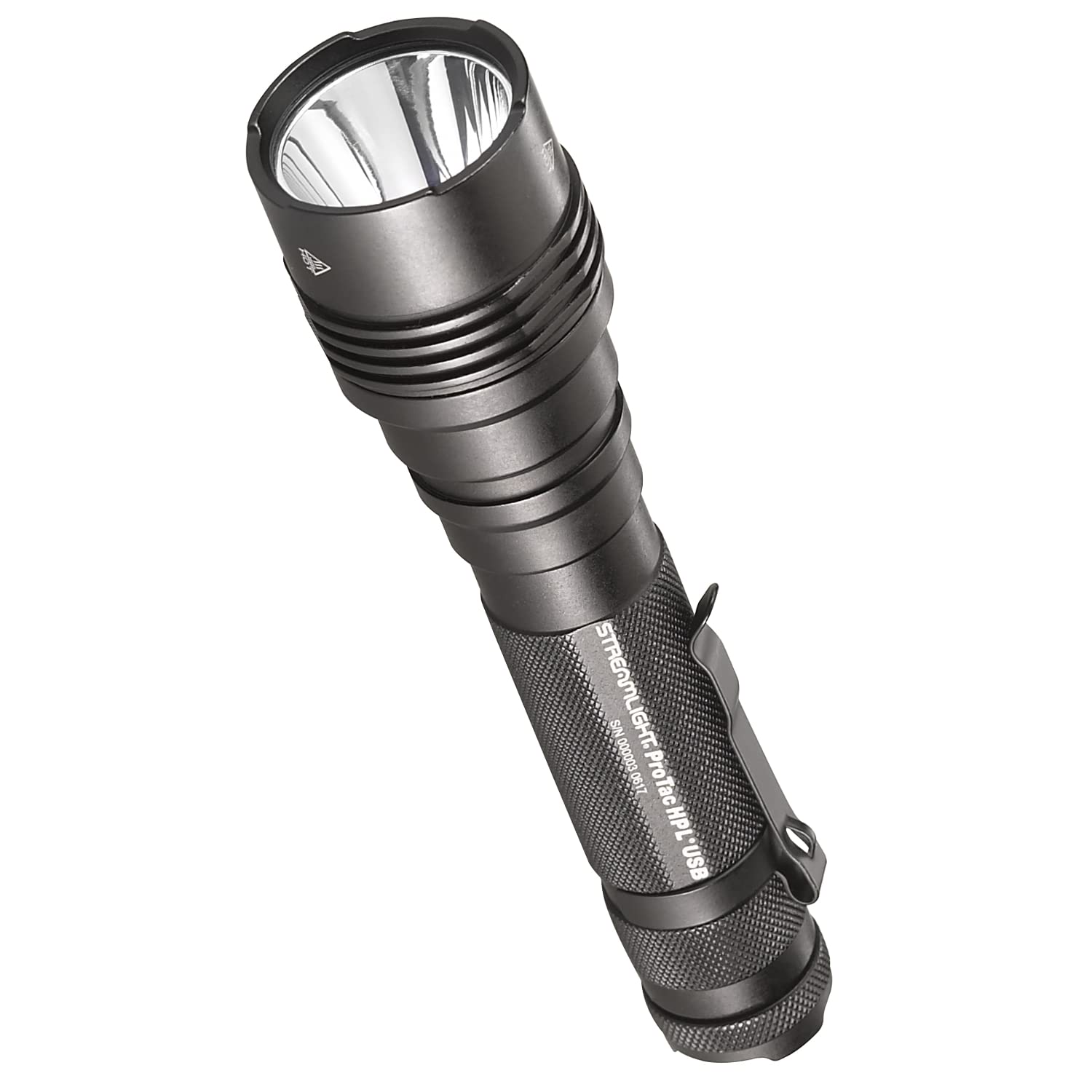 Streamlight 88077 Protac Hpl Usb 1000-Lumen Long-Range Usb Rechargeable Tactical Flashlight With Usb Cord And Holster, Black