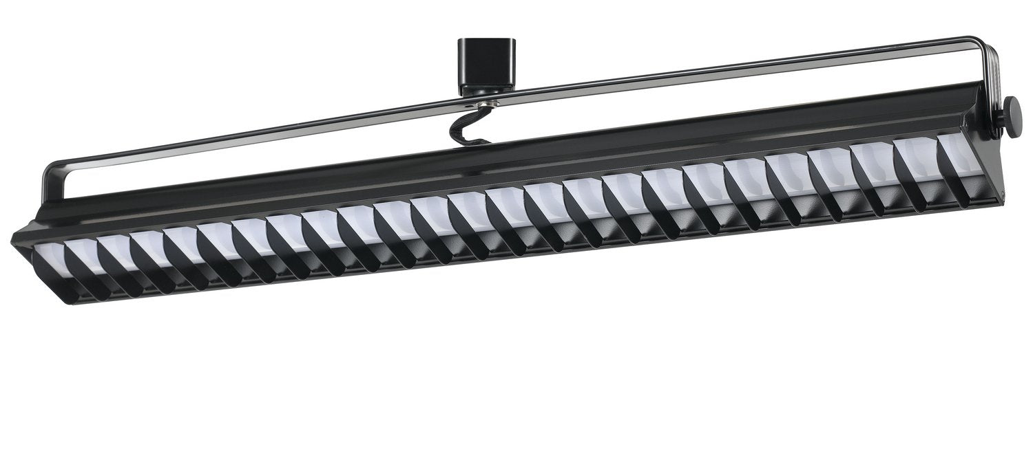 Cal Integrated LED Wall Wash Track Fixture, 60W, 4000K, 3960 Lumen, Black, Model HT-633L-BK, 26 x 3 x 4