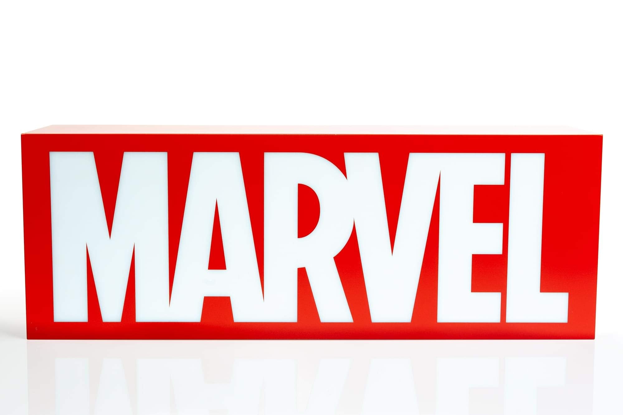 Marvel Comics Official Logo 17-Inch Light Box | USB Powered LED Mood Light