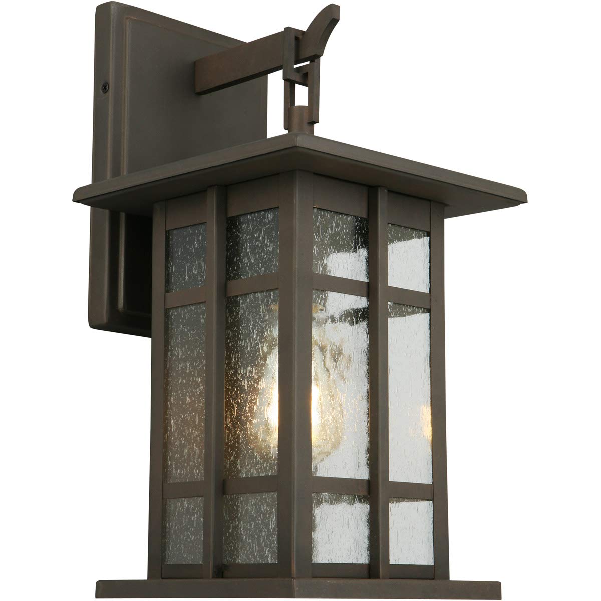 EGLO Outdoor Wall Light, Matte Bronze, 15.75 x 8.63 x 9.63 (202888A)
