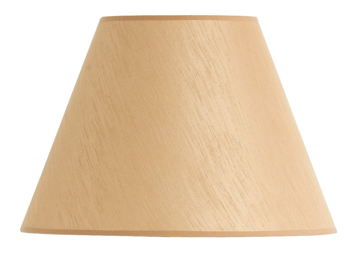 Cal Lighting SH-1270 Fabric Shade, 12-Inch Round, Tan, 16inL x 16inW x 12inH