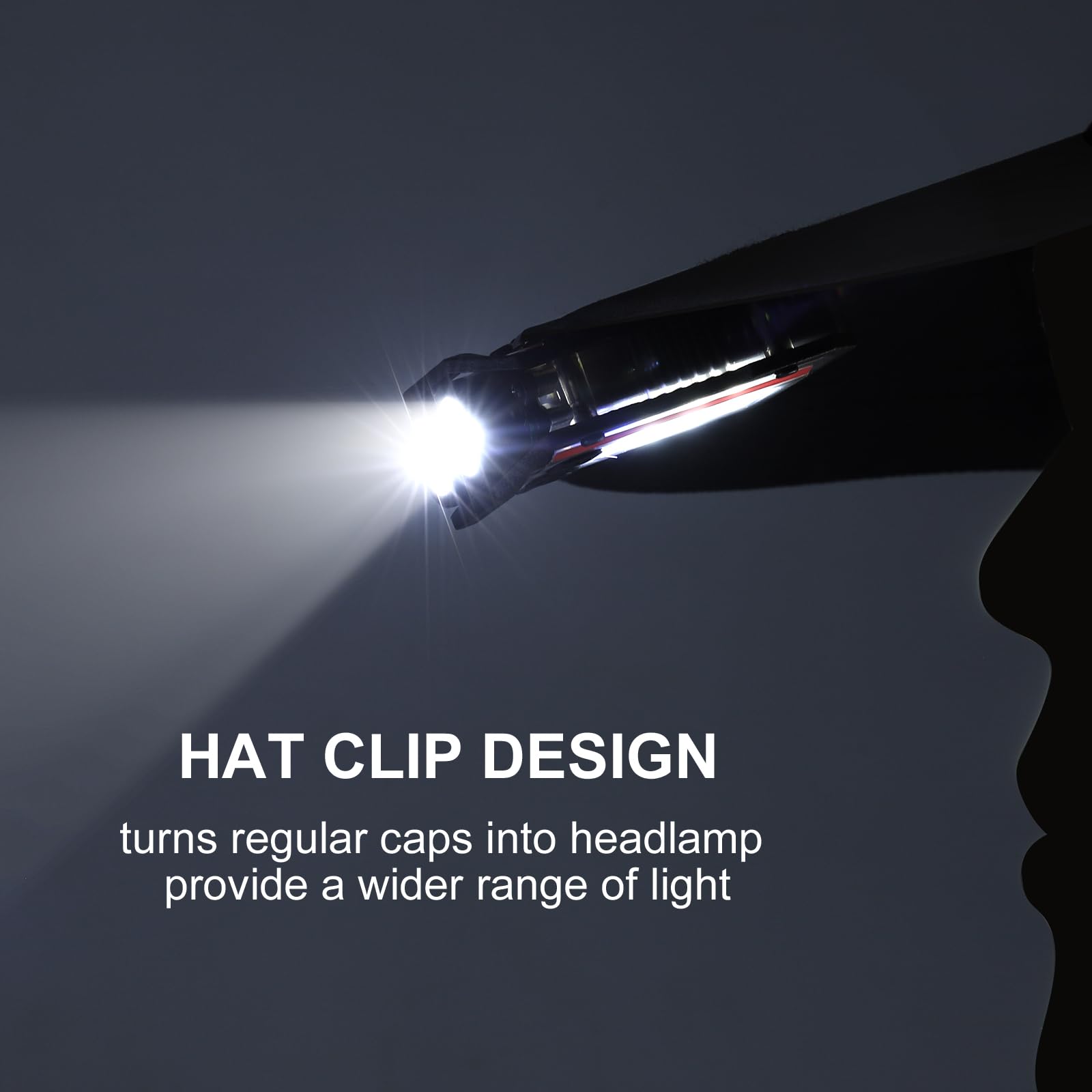 SUNPRO Mini Keychain Flashlight, 8 Modes, Type-C Rechargeable, Black, Model QK-MNSD, Ideal for Hiking, Camping, Emergency