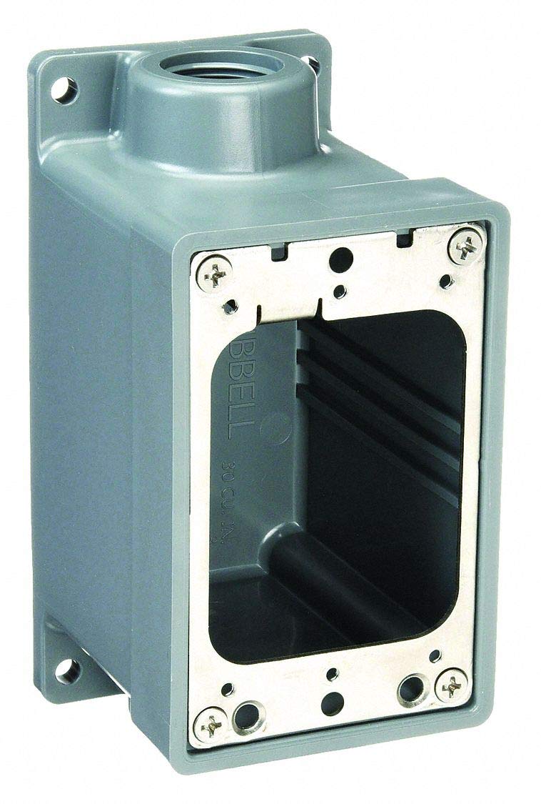 Hubbell 52879 Metal Box - Durable Electrical Enclosure, Color: See Image