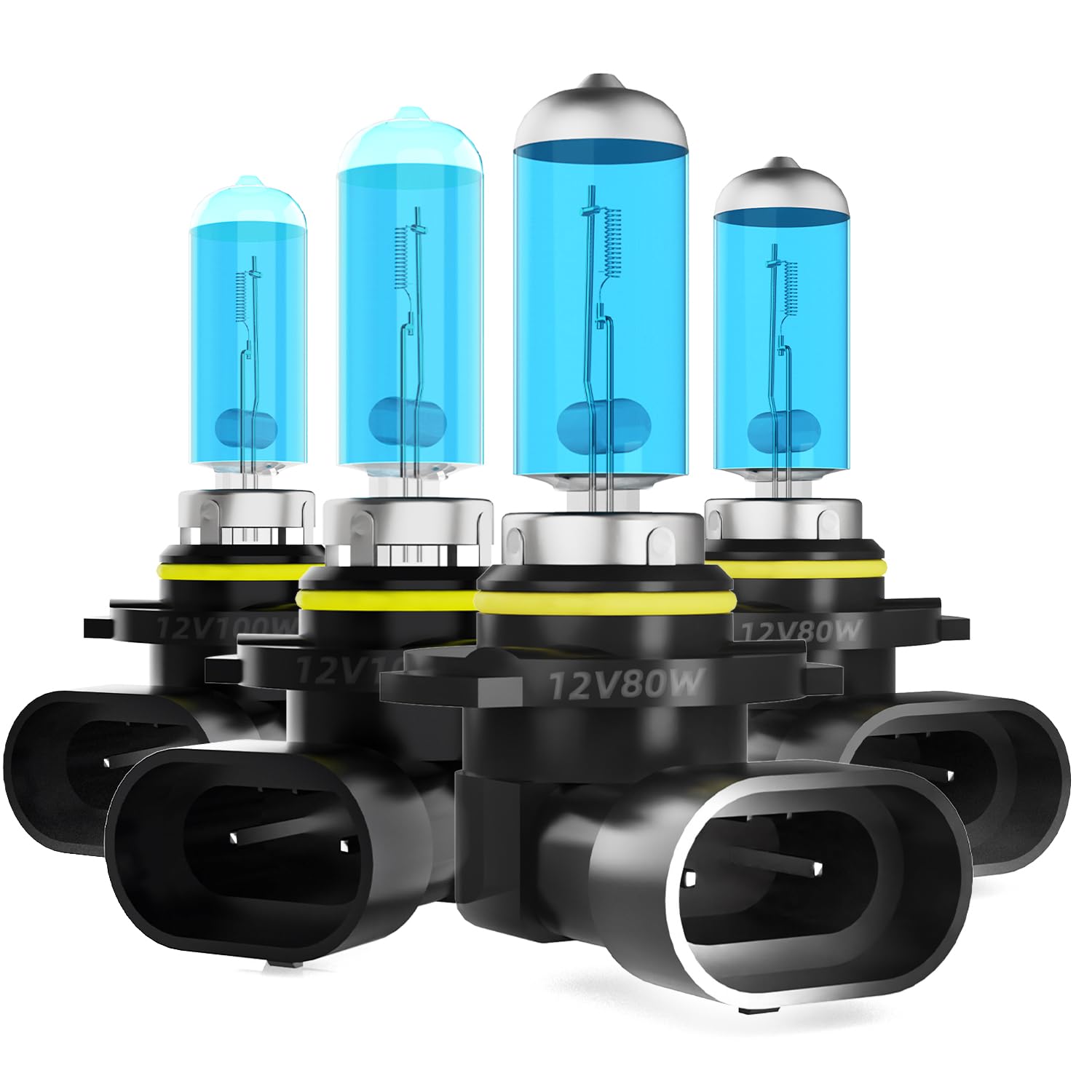 DMEPUGI Headlight Bulbs Fit For Toyota RAV4 1998-2000,2006-2012, 9005 9006 High Low Beam Combo, Super Bright 5500K White Light H