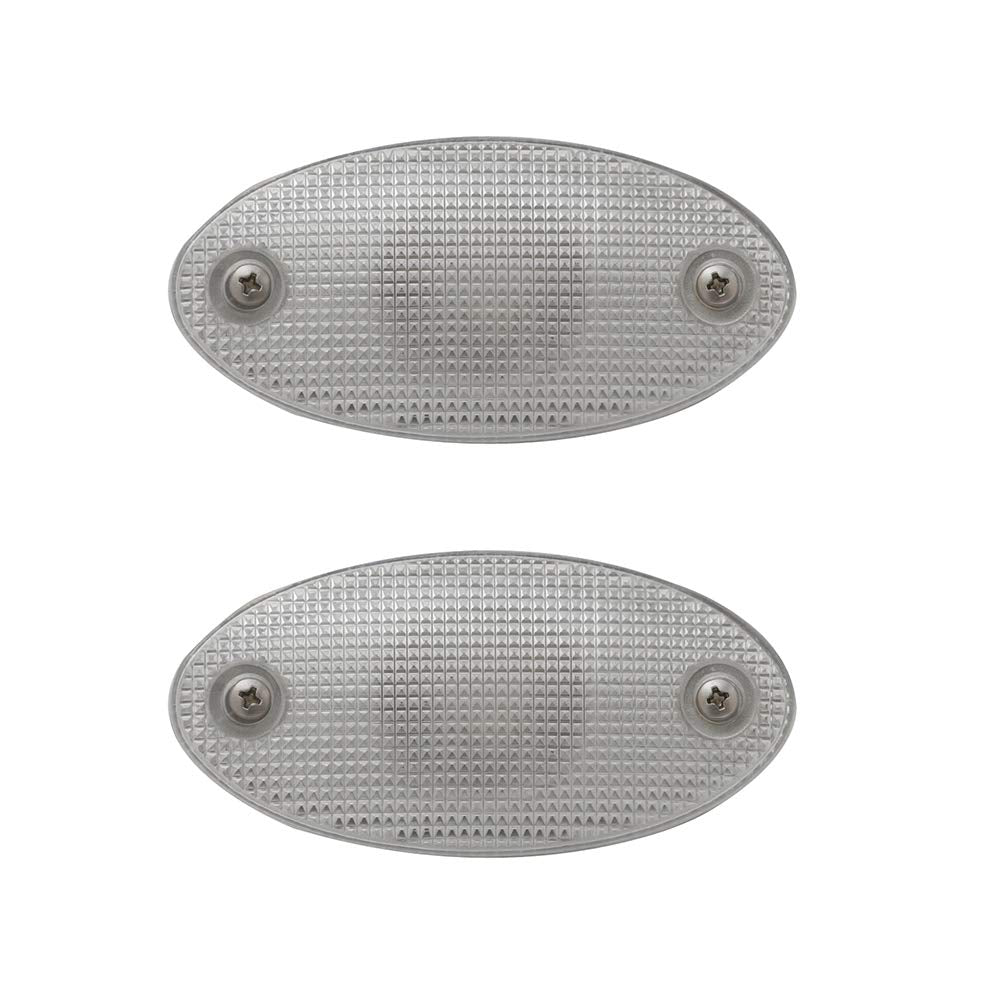 Manufacturers' Select Itc Small Oval Courtesy Light - Rv/Marine Light With Prismatic Lens And Chrome Reflector For Increased Light Output (80495-Db) (Two Count) (X002F0Tgtz)