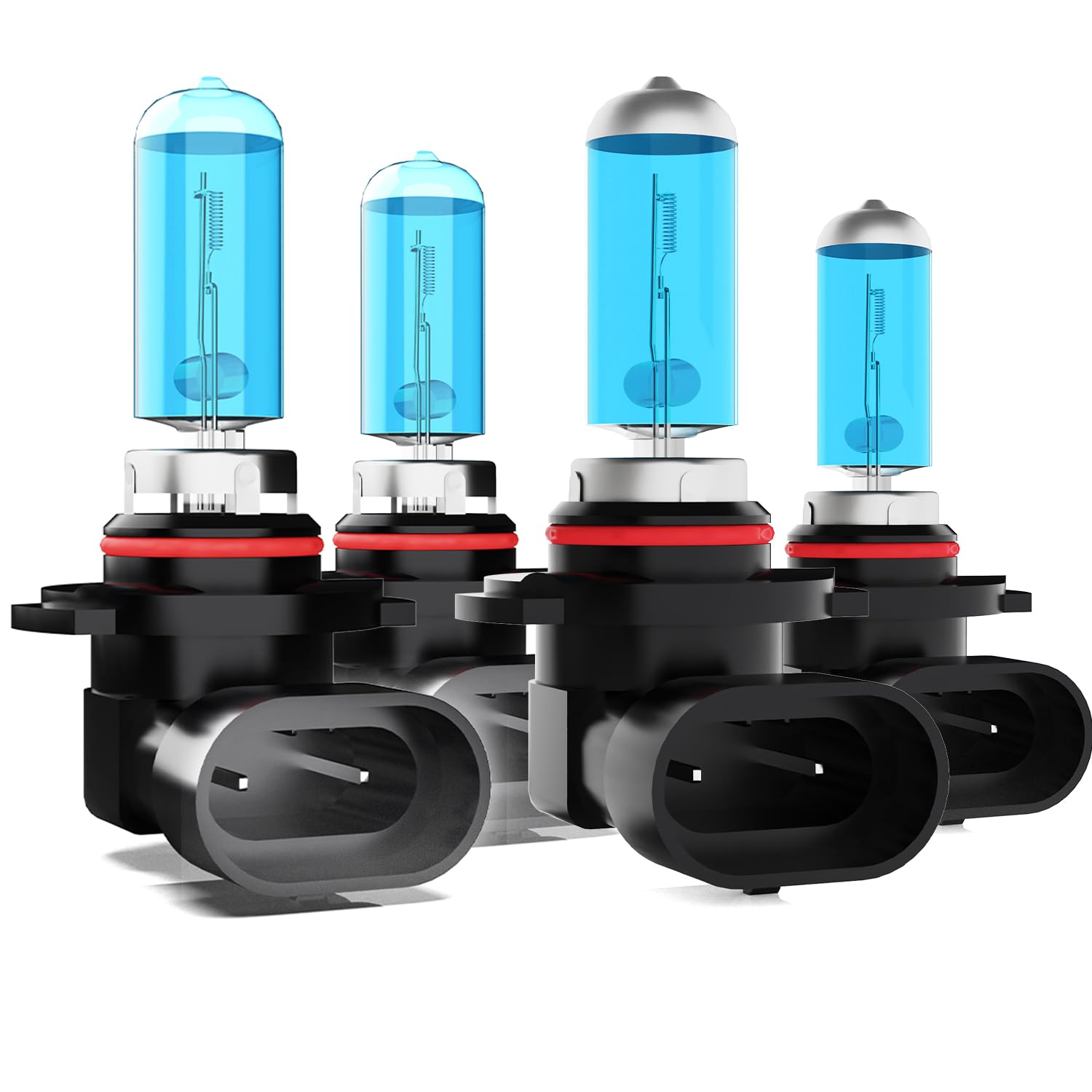 DMEPUGI Light Bulbs Compatible With Buick Lucerne 2006-2011,9005/HB3/H10 + 9006/HB4 High Low Beam High Performance Halogen Head 