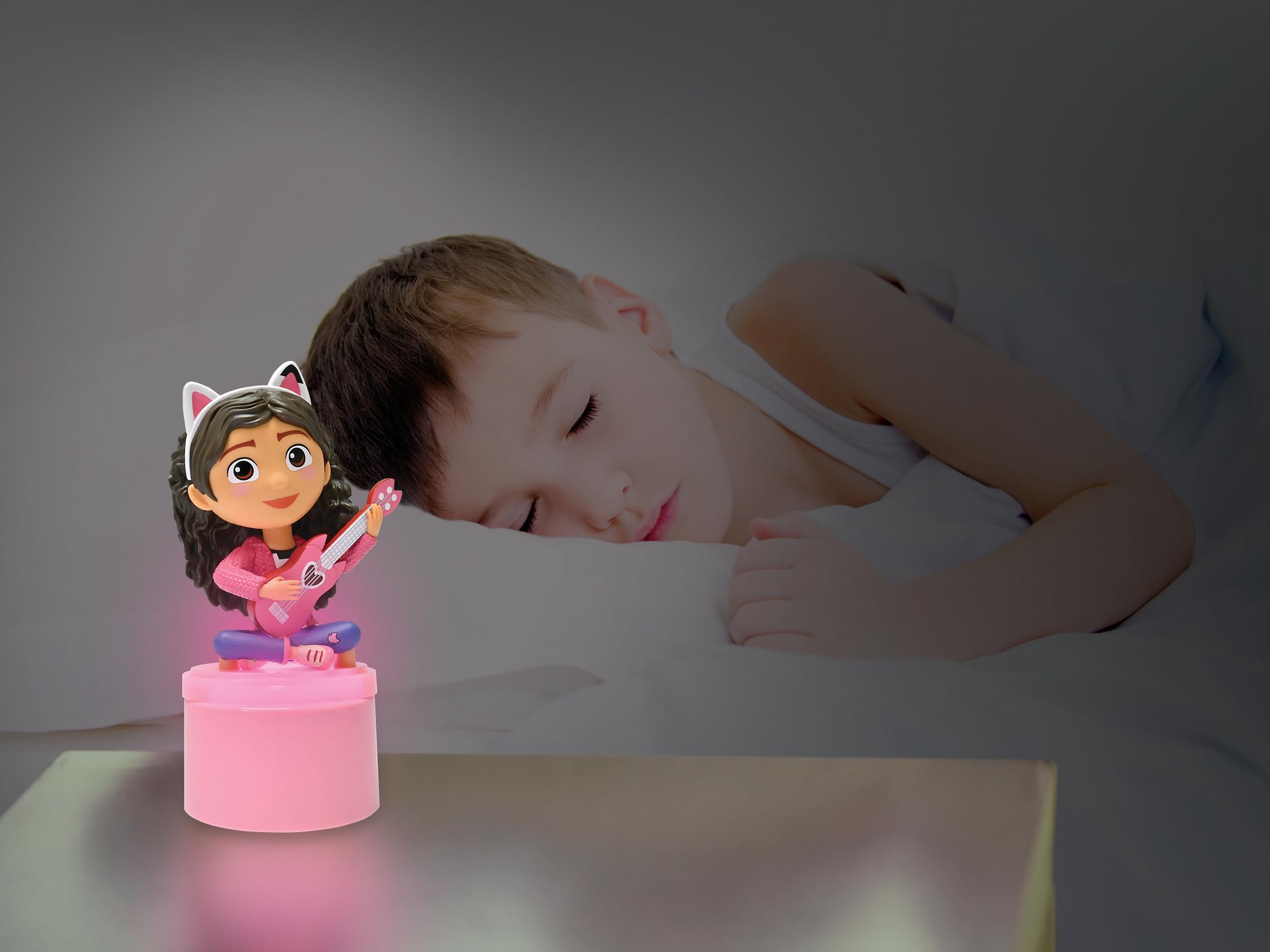 Lexibook, Gabbys Dollhouse NLJ01GDH Baby Nursery Soft Light Battery Operated LED Pocket Night Light Pink