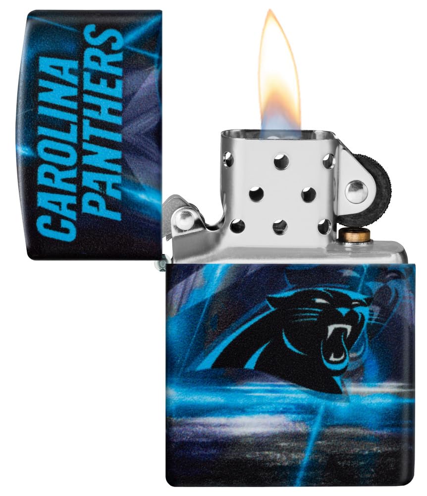 Zippo Nfl Carolina Panthers 540 Matte Pocket Lighter