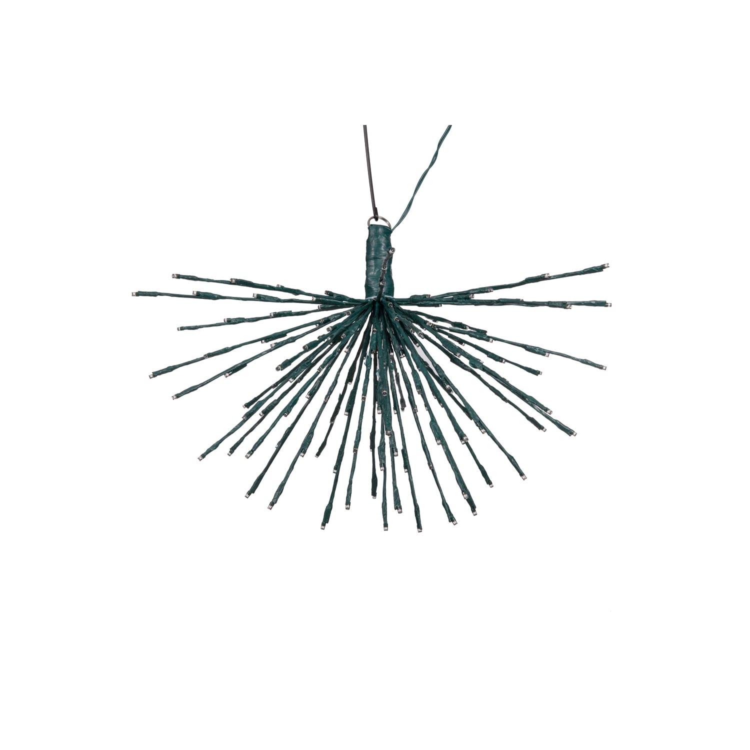 Vickerman 160Lt x 24&quot; Green Starburst Pure White 5mm LED Lights.