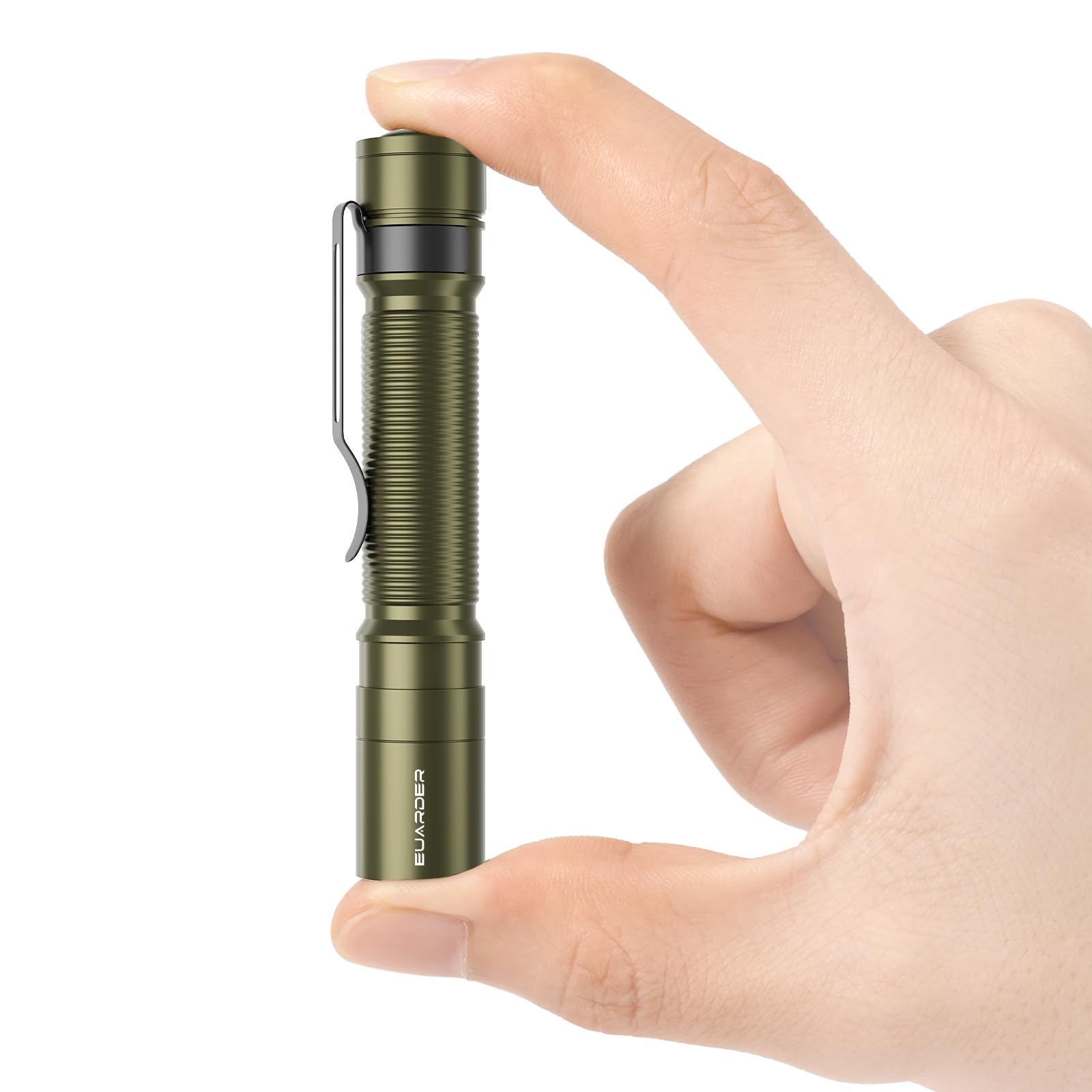 Euarder Mini Flashlight, Small Flashlight Super Bright Ultra-Compact Powerful Led Flashlight, High Lumens Pocket Pen Light With