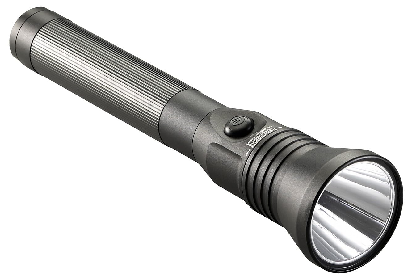 Streamlight 75863 Stinger Ds Hpl 800-Lumen Rechargeable Flashlight With 120V/12V Dc Smart Charger System And 2 Holders, Black