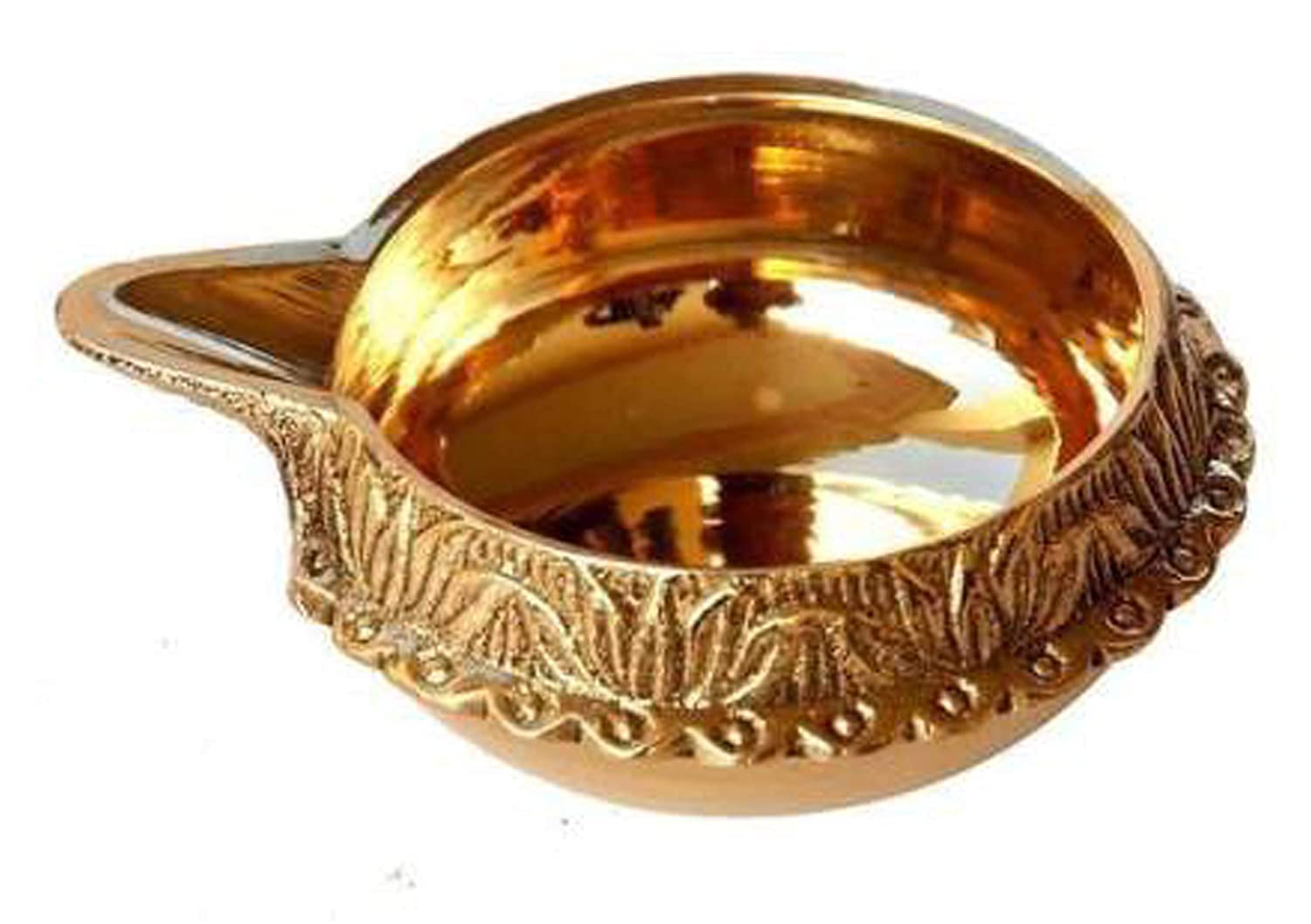 Shiv Shakti Arts Brass Diya for Puja Oil Lamp, Brass diwali diyas, Puja Items for Diwali decor - Deepak for Pooja Diwali Decorat