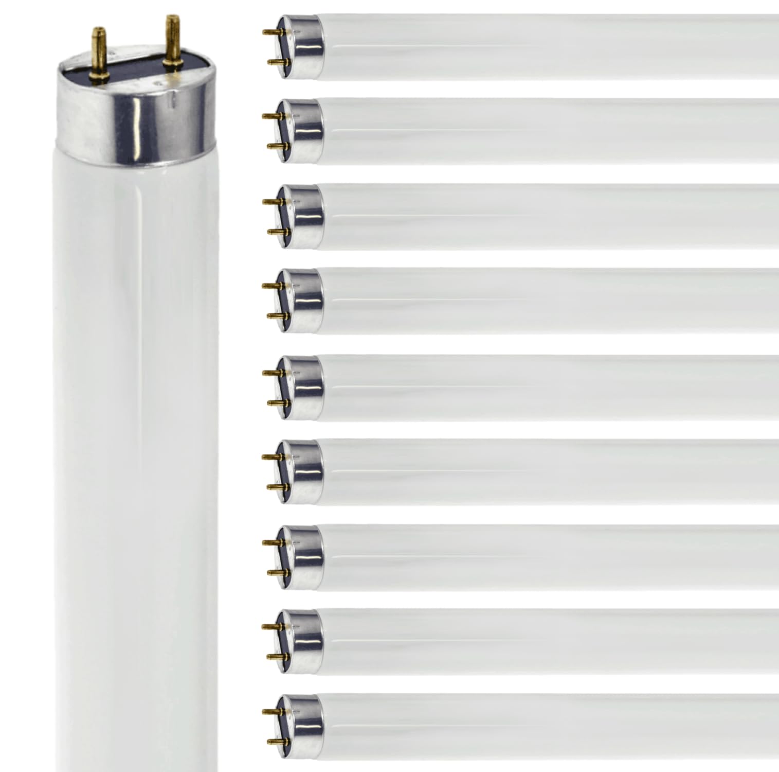 Diodesy- F25T8/841 36 Inch T8 Fluorescent Tube Light Bulb Truetone 25W 4100K Cool White G13 Bi-Pin Base CRI 82 3 Foot Straight Linear Lamp for Under Cabinet Kitchen Sink RV ROHS Compliant Pack of 10