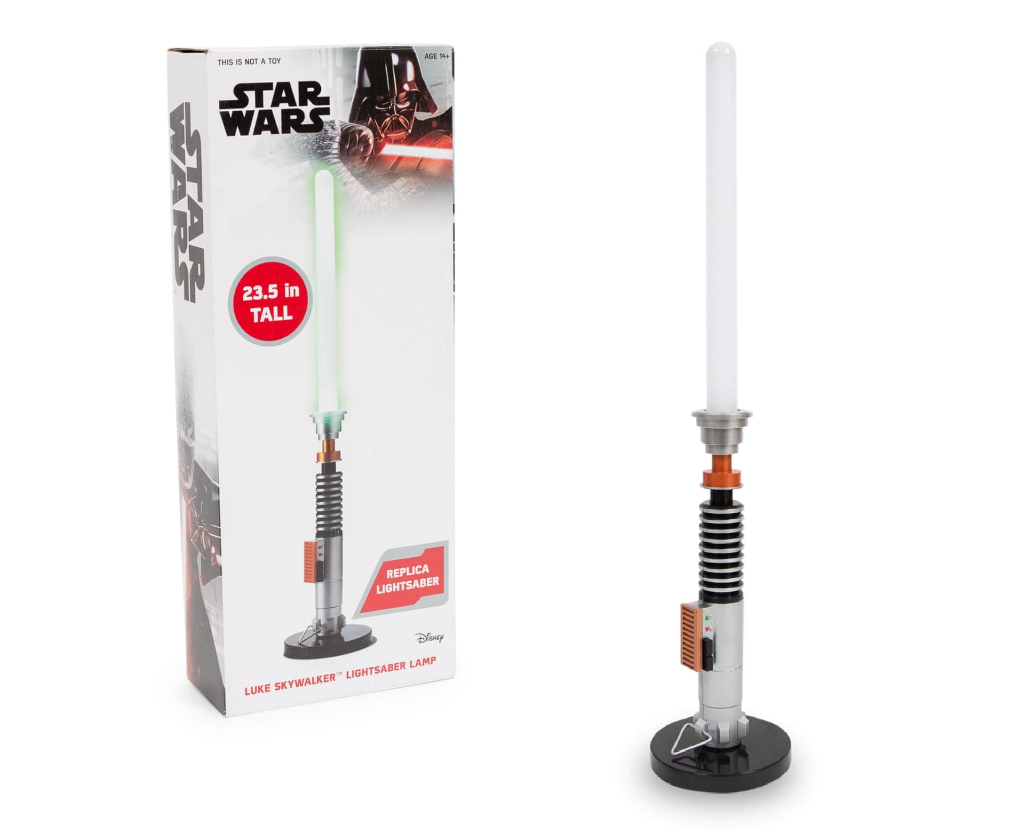 STAR WARS LED Mood Light Lamp | Green 23-Inch Lightsaber | Plastic | Model RBF-16987-C | Nightstand Decor for Kids Room