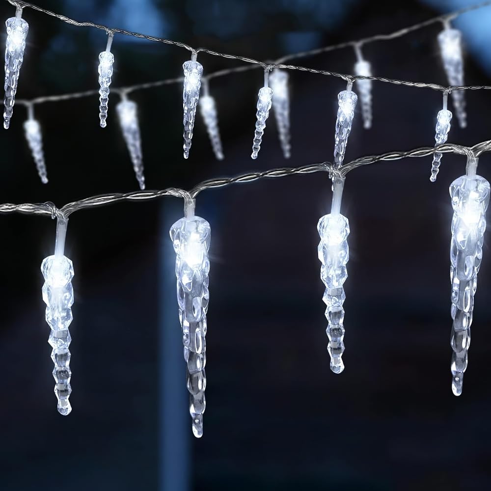 Brite Star 6 Count Snow Fall LED Light Show, Crystal White, 5' Plastic, Model 39-693-00