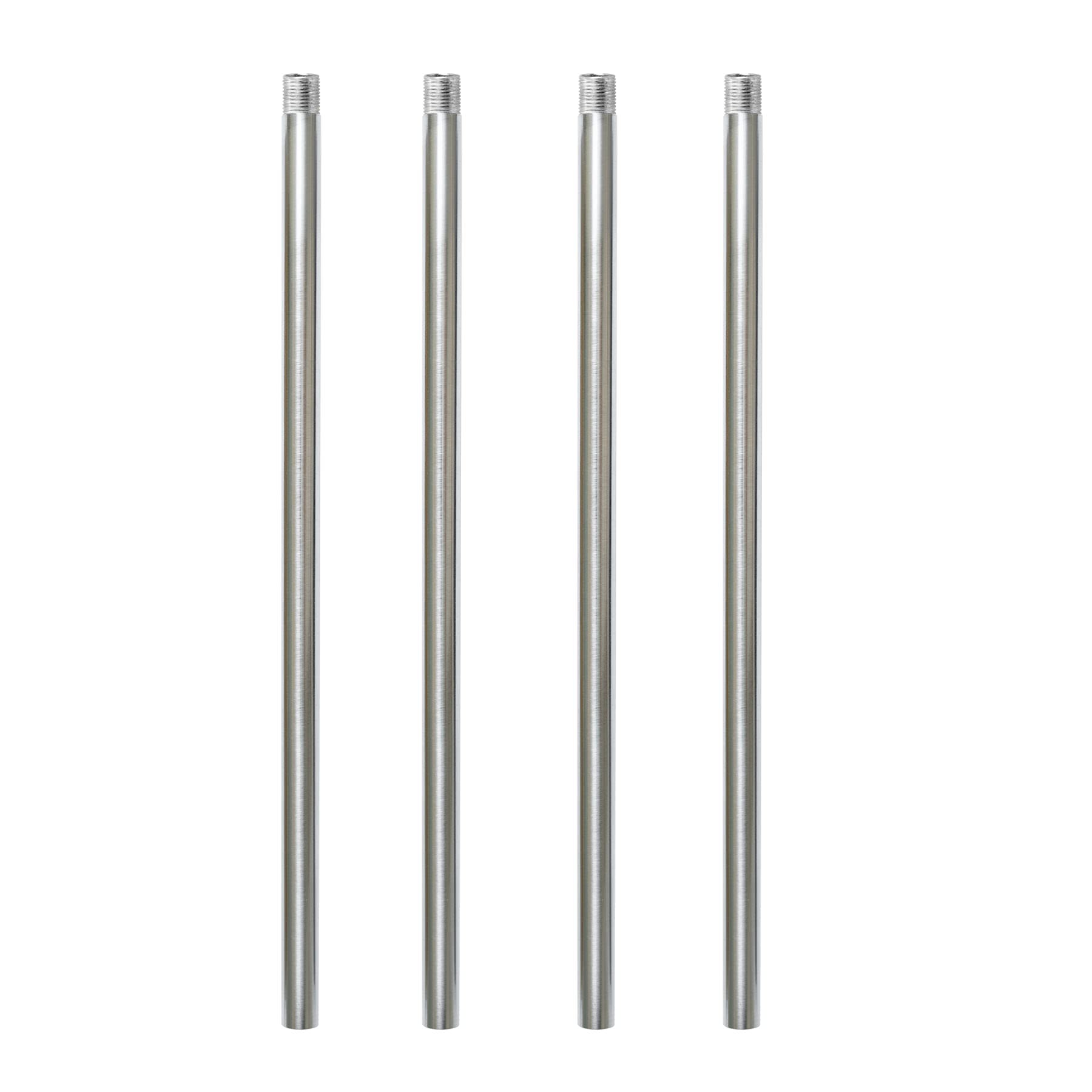 HALIGATE Brushed Nickel M10 Threaded Extension Rod for Pendant Light, Island Lighting, Chandeliers,lighting fixture downrods & s