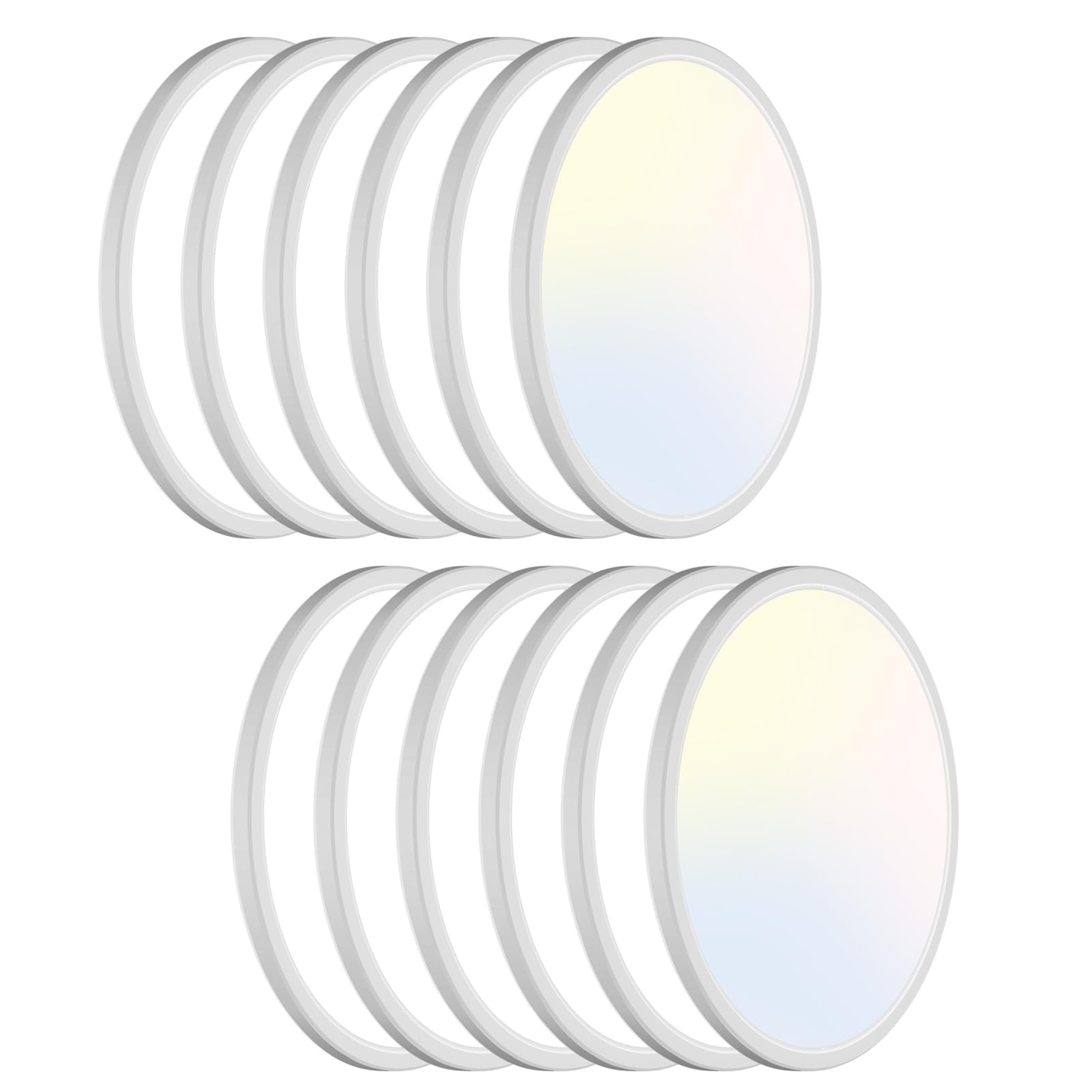 libtit 13 Inch Led Flush Mount Ceiling Light Fixtures,3200lm 28W 3 Color 3000K 4500K 6000K Selectable, Low Profile Thin Surface 