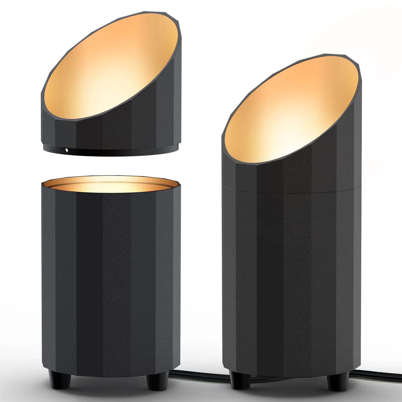 Barrina Uplighting Indoor Spotlight, 2700K E26 Bulb, 2 in 1 Detachable Tree Up Lights Floor Can Light, Spotlights for Indoor Pla