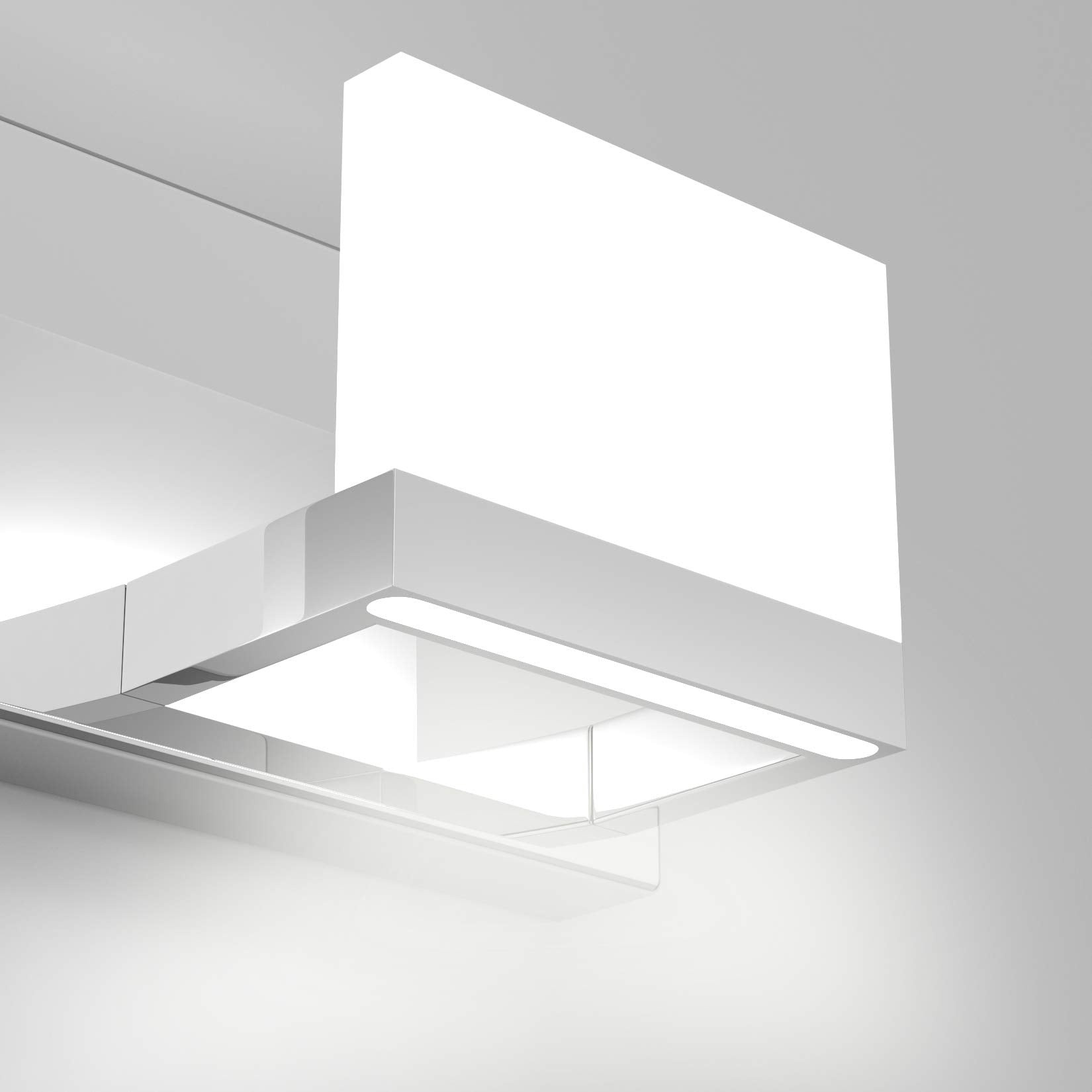 Tipace LED Vanity Light, 3 Lights, Stainless Steel, Chrome, Model Ca-1103-3T, 6000K White Light for Bathroom Over Mirror
