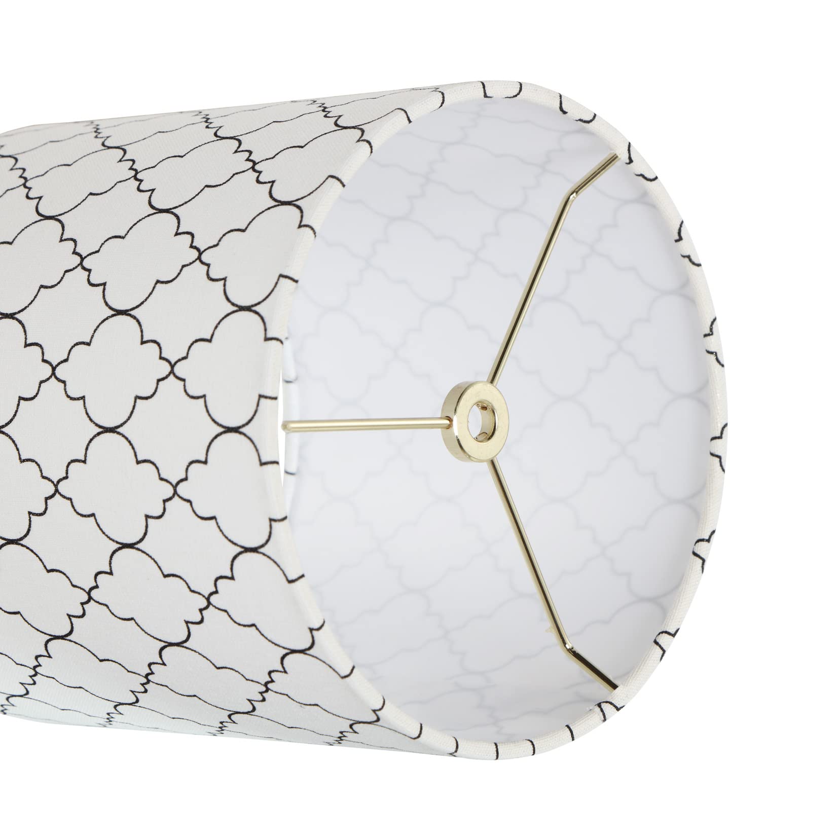 Aspen Creative Drum Lamp Shade 8in Wide Off White Linen Model 31406
